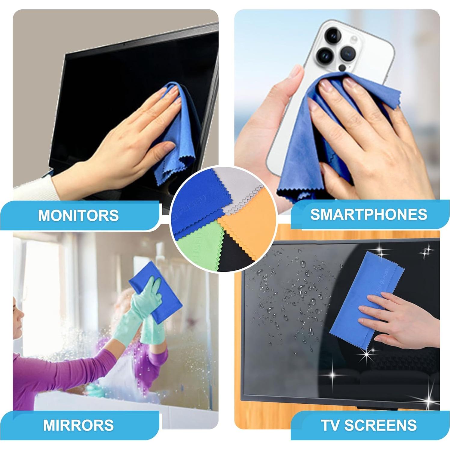 Paño de limpieza Eco-Fused 20 piezas 30x30 cm microfibra