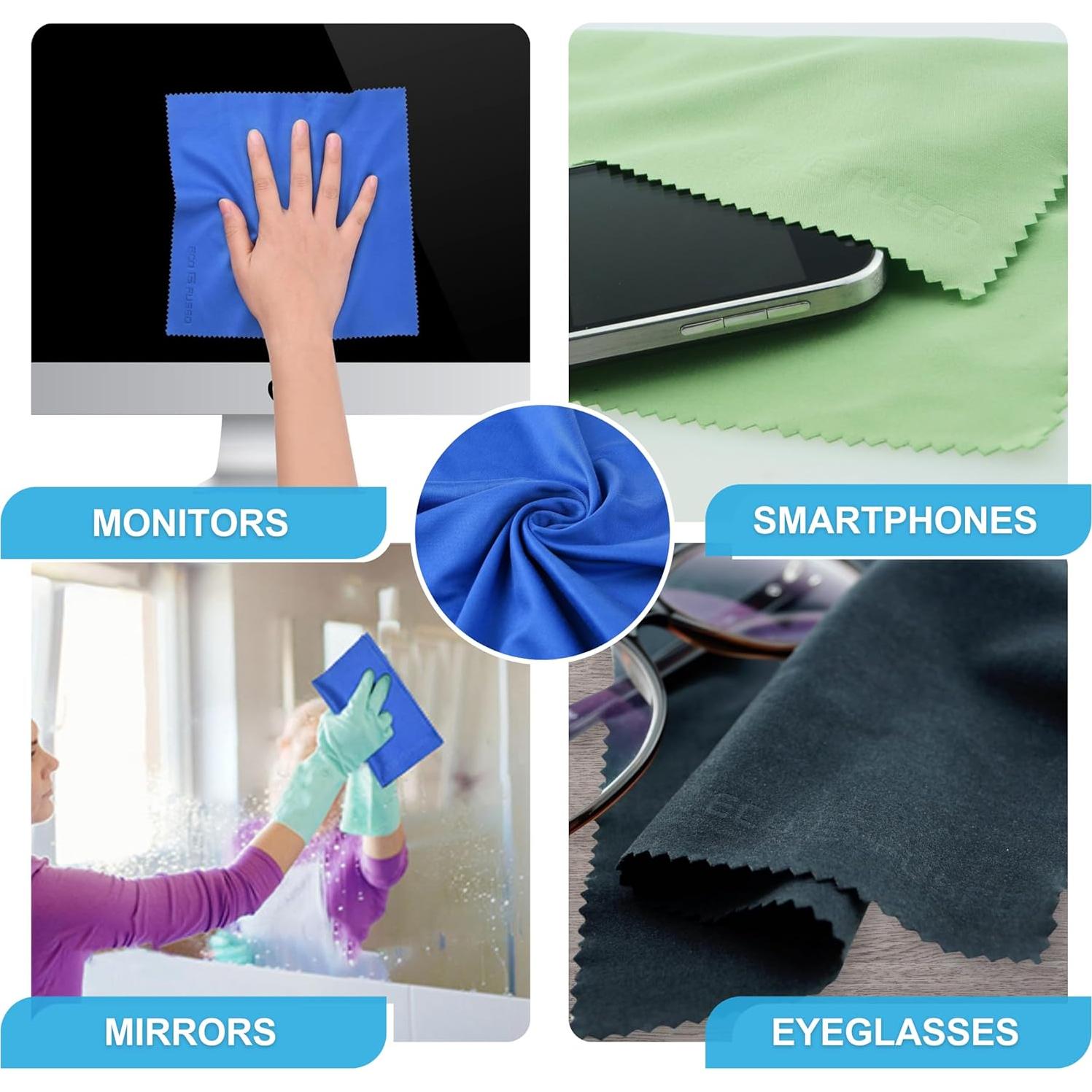 Paño de limpieza Eco-Fused 5 unidades 20x20 cm microfibra