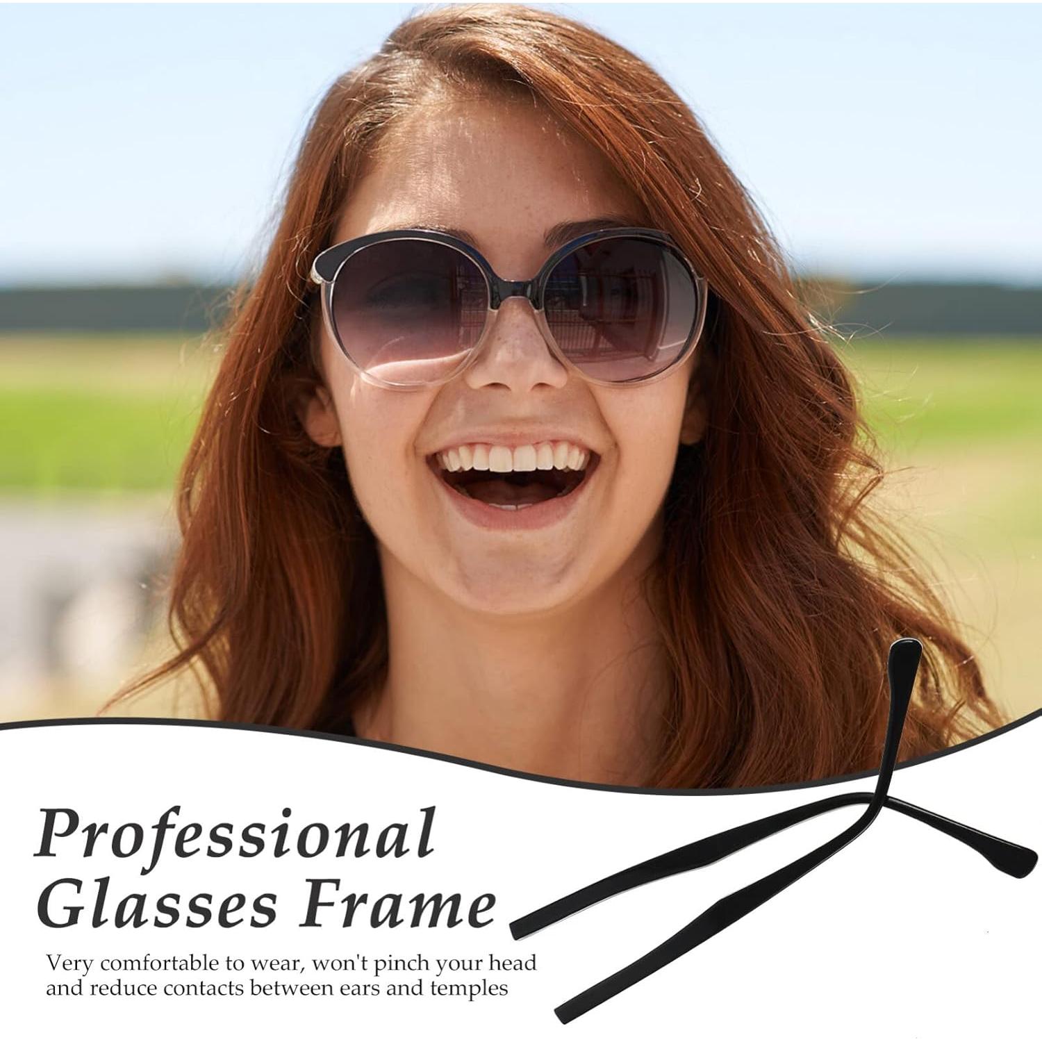 Templos de Reemplazo de Metal para Gafas STOBOK - Negro