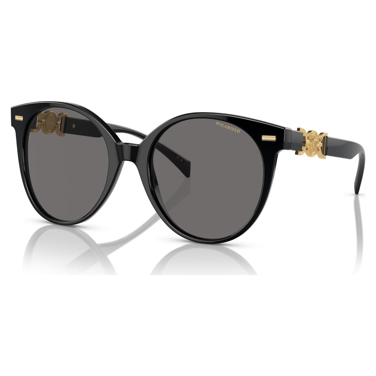 Versace Woman Sunglasses White Frame, Photo Grey Lenses, 55MM