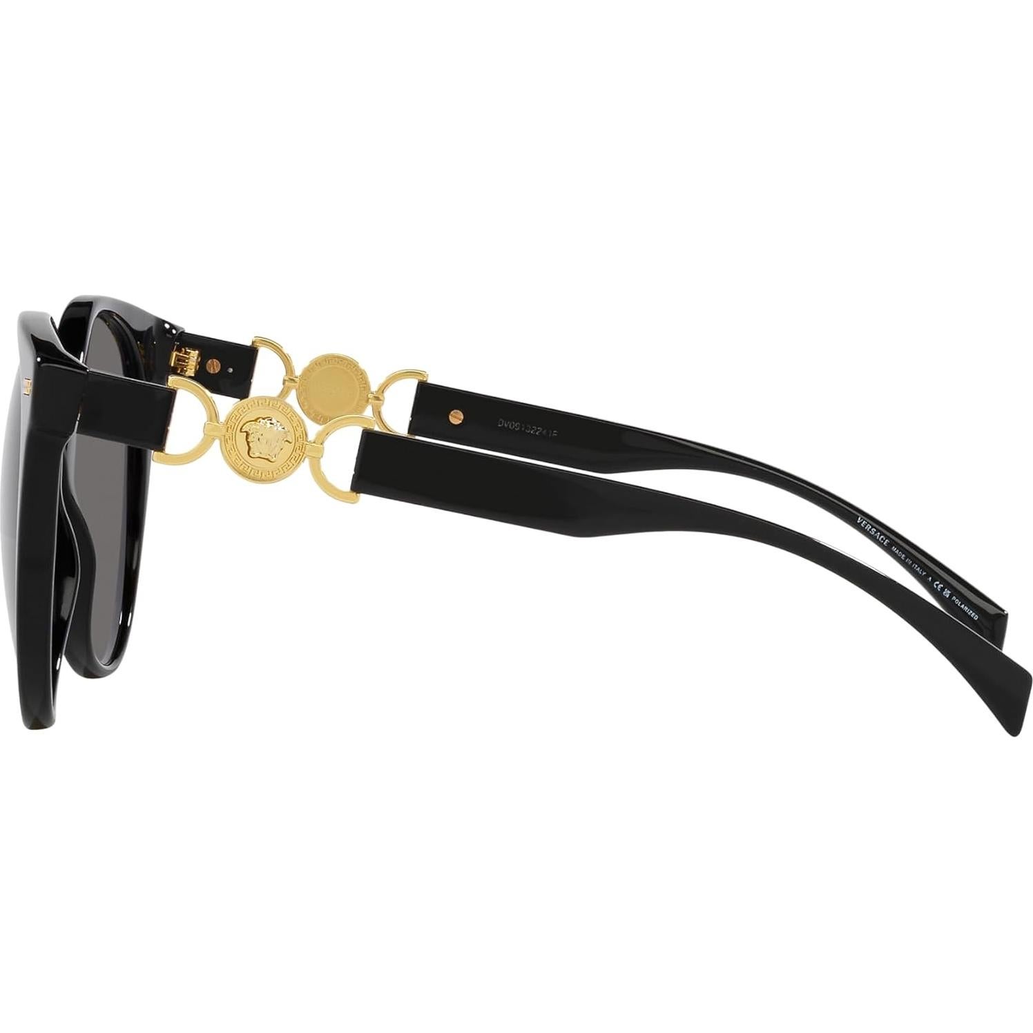Versace Woman Sunglasses White Frame, Photo Grey Lenses, 55MM
