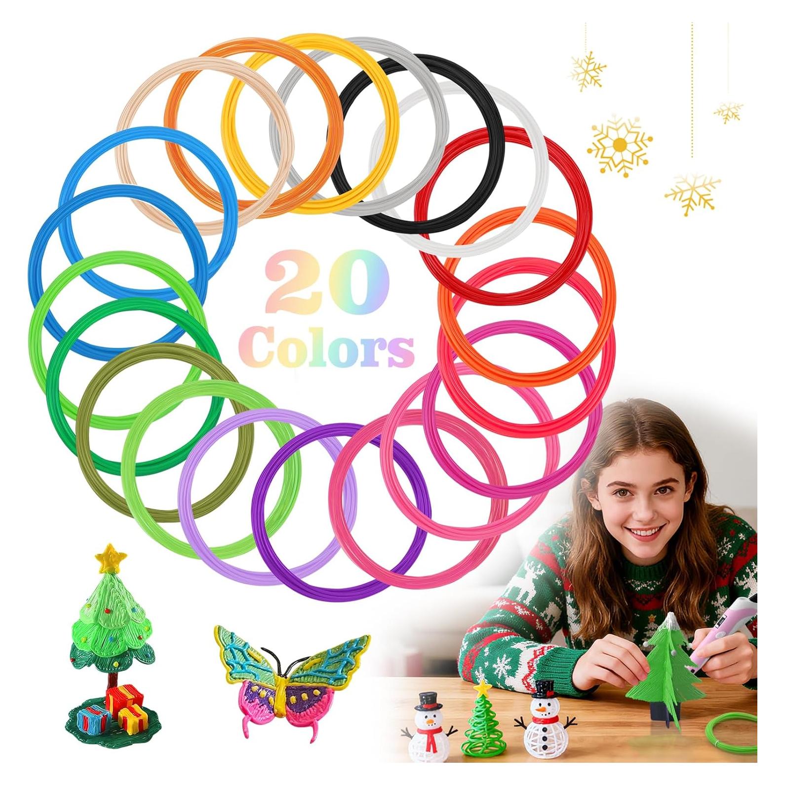 Recargas Filamento PLA 1.75mm Biubee 20 Colores 3m