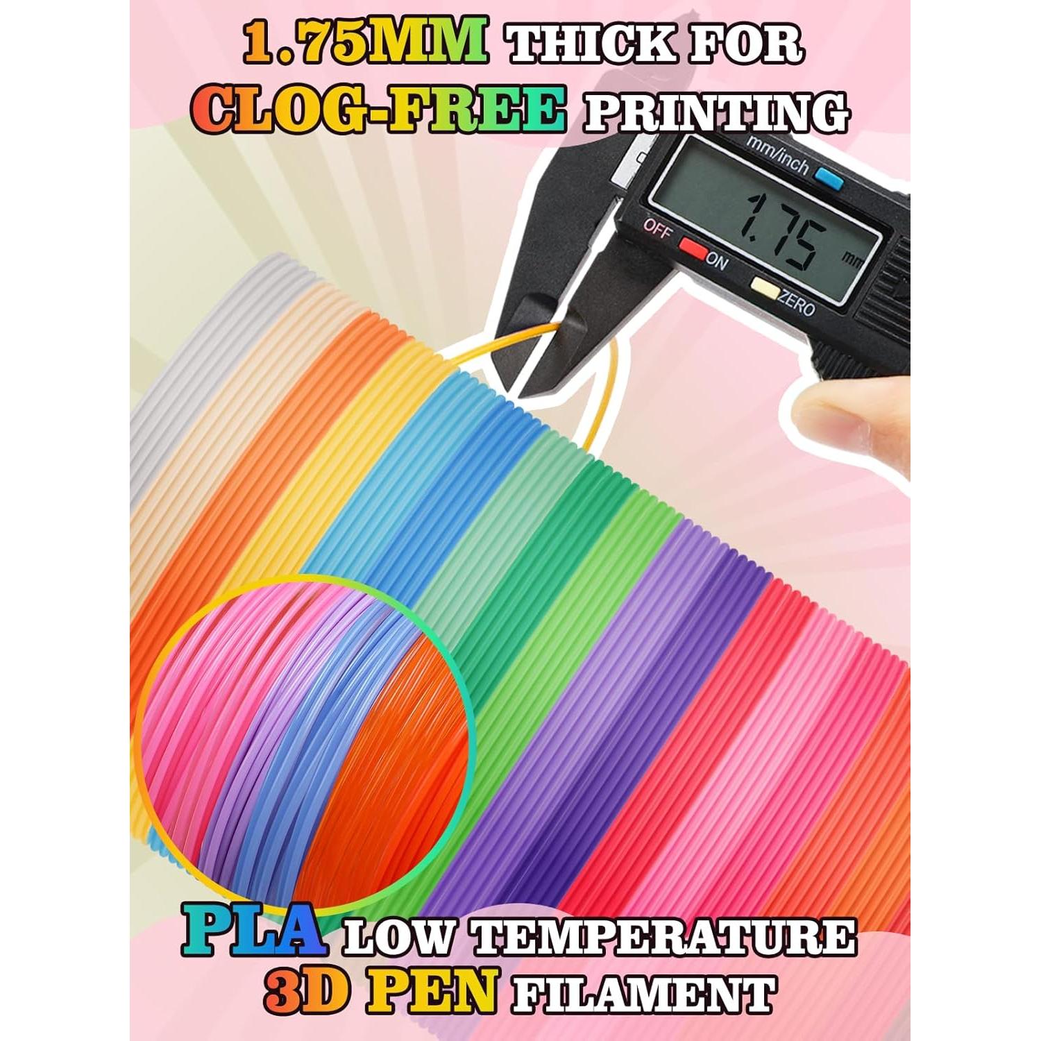 Recargas Filamento PLA 1.75mm Biubee 20 Colores 3m