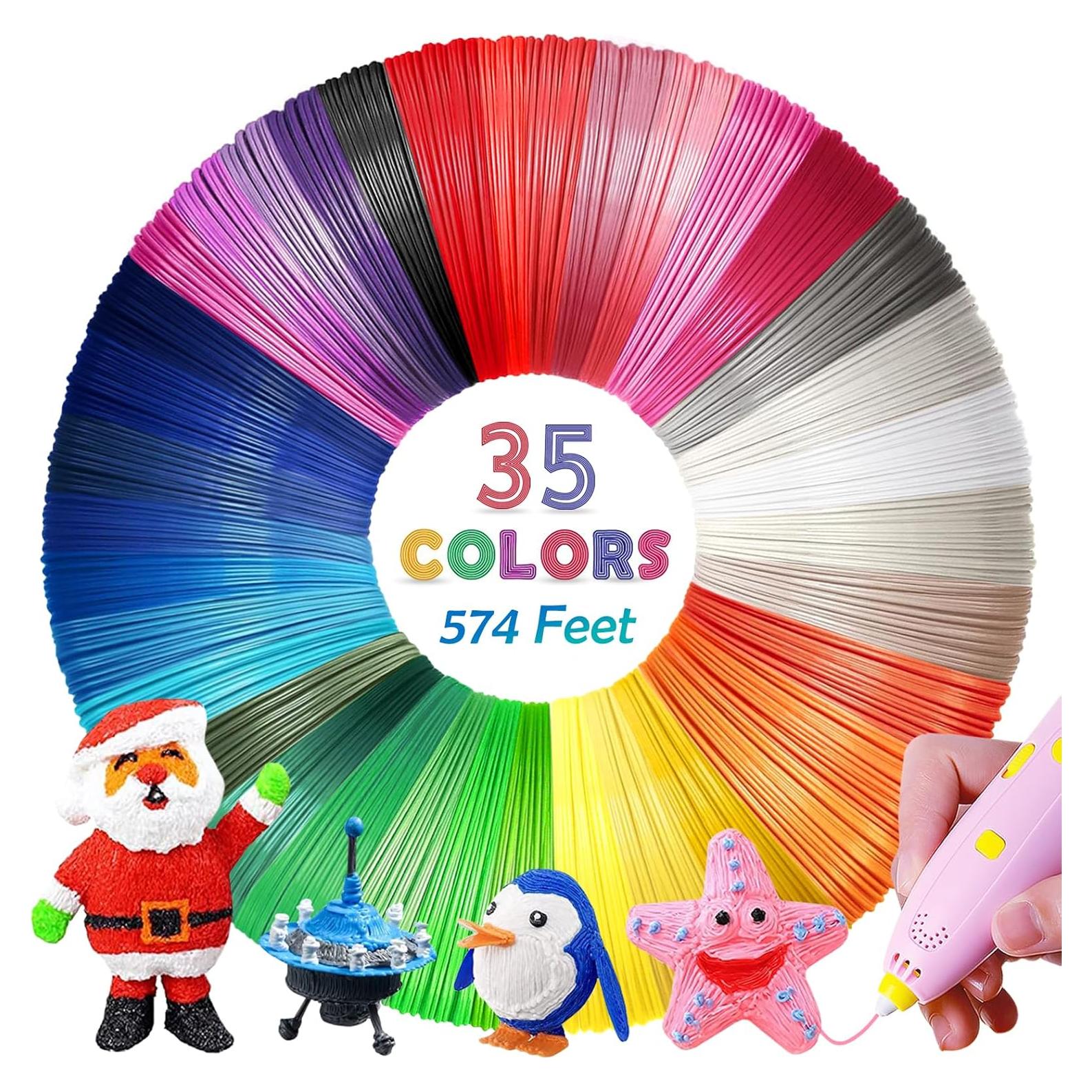 Recargas Filamento PLA 1.75mm MAXLINK 35 Colores 574 pies