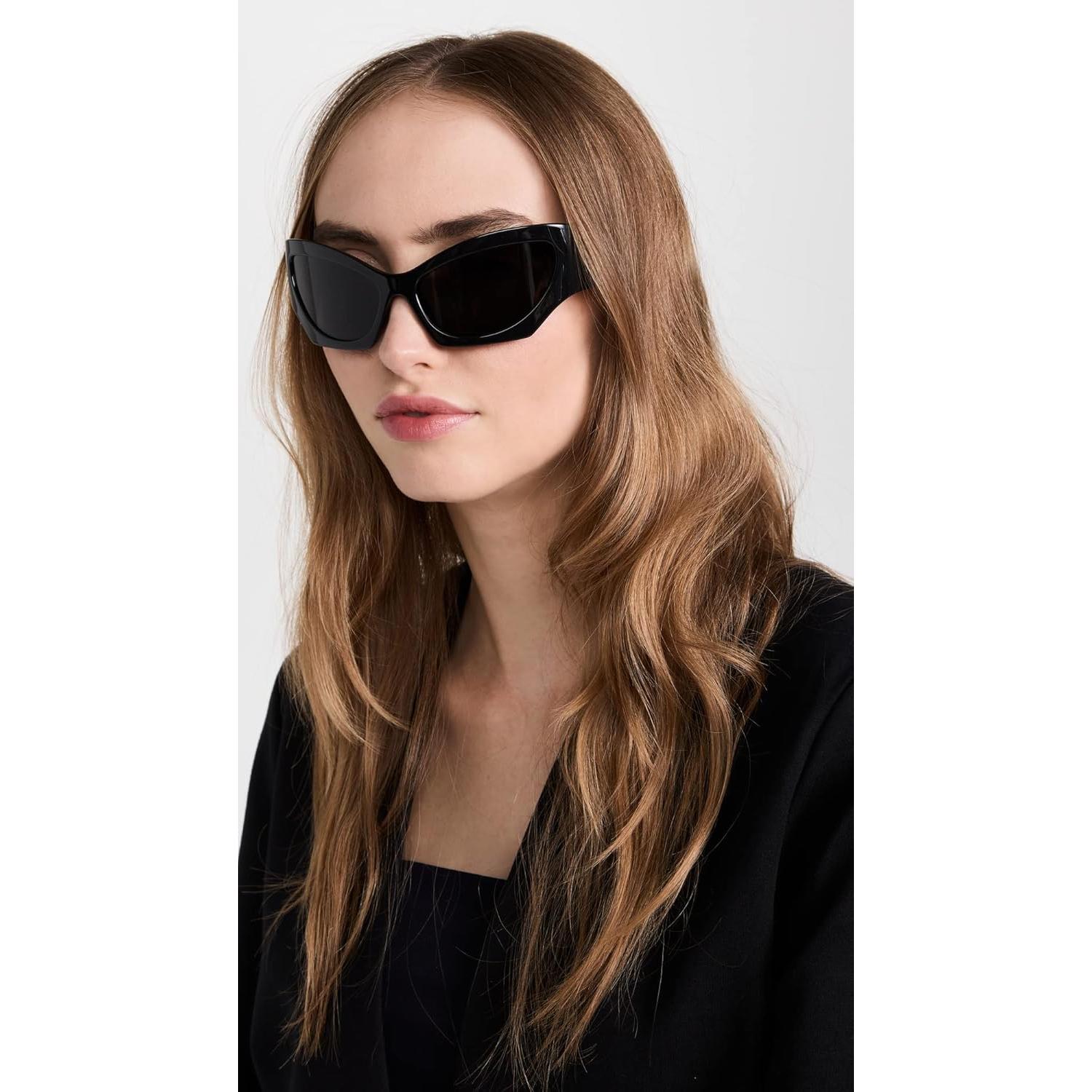 Gafas de sol de ojo de gato Versace para mujer - Negro