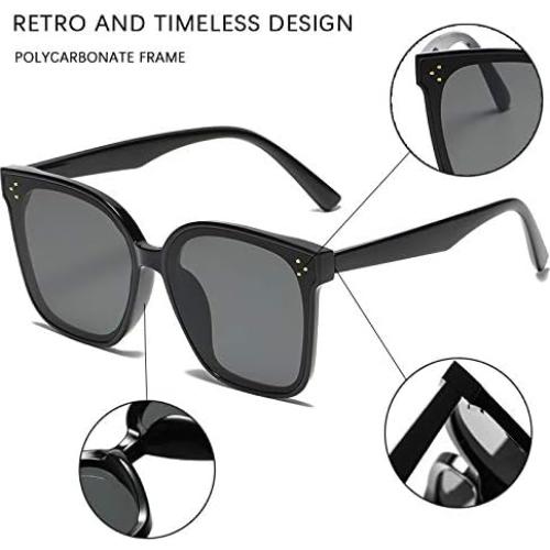 Gafas de Sol Oversized MAXJULI UV400 para Mujeres y Hombres