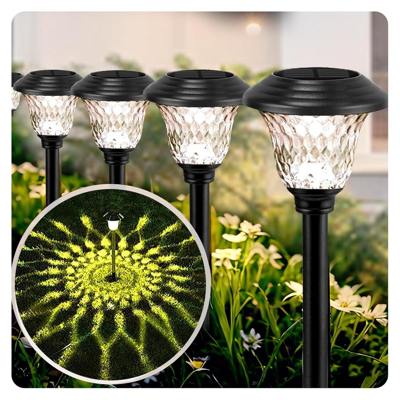 Luces Solares de Camino Beau Jardin 8 Piezas LED Multicolor