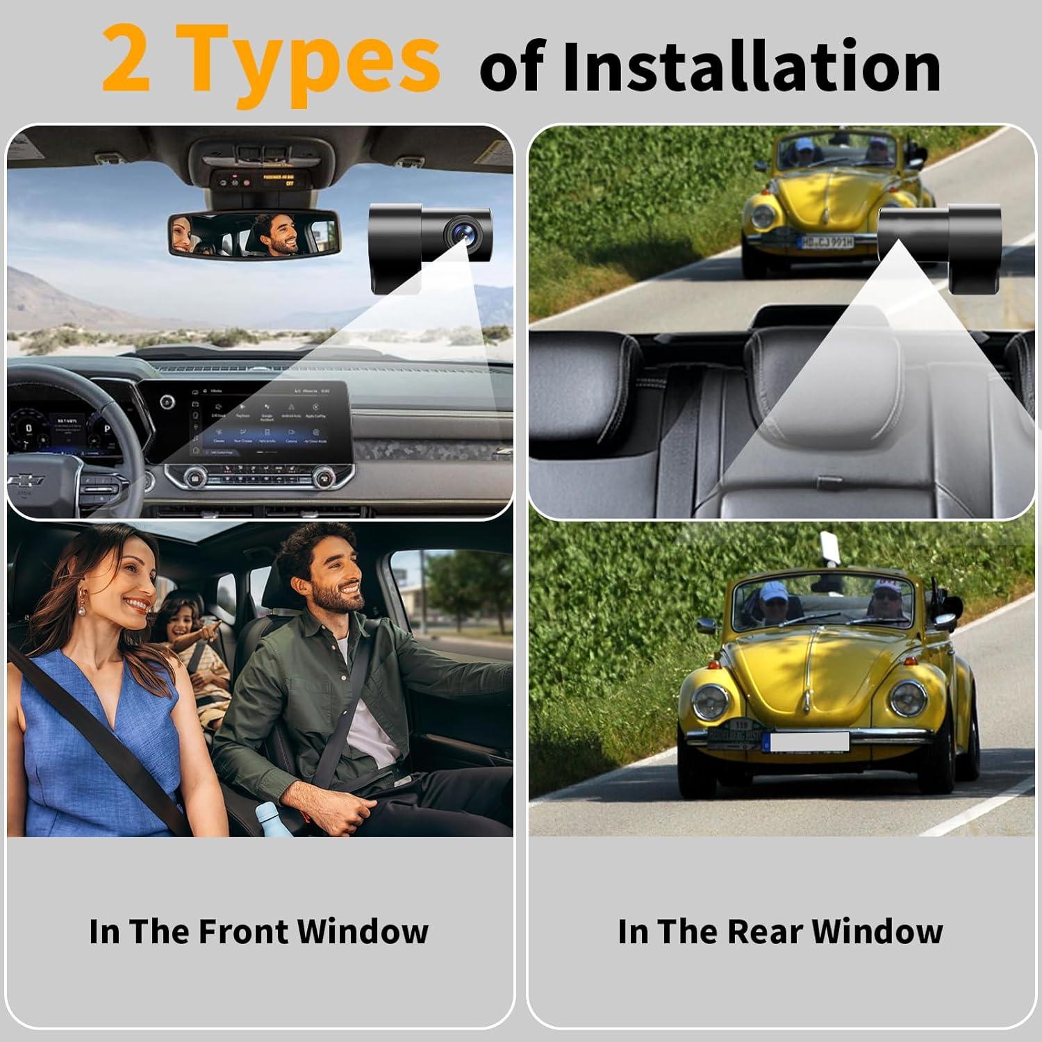 Cámara de tablero dual 4K Wanlipo A13 con WiFi y 64GB