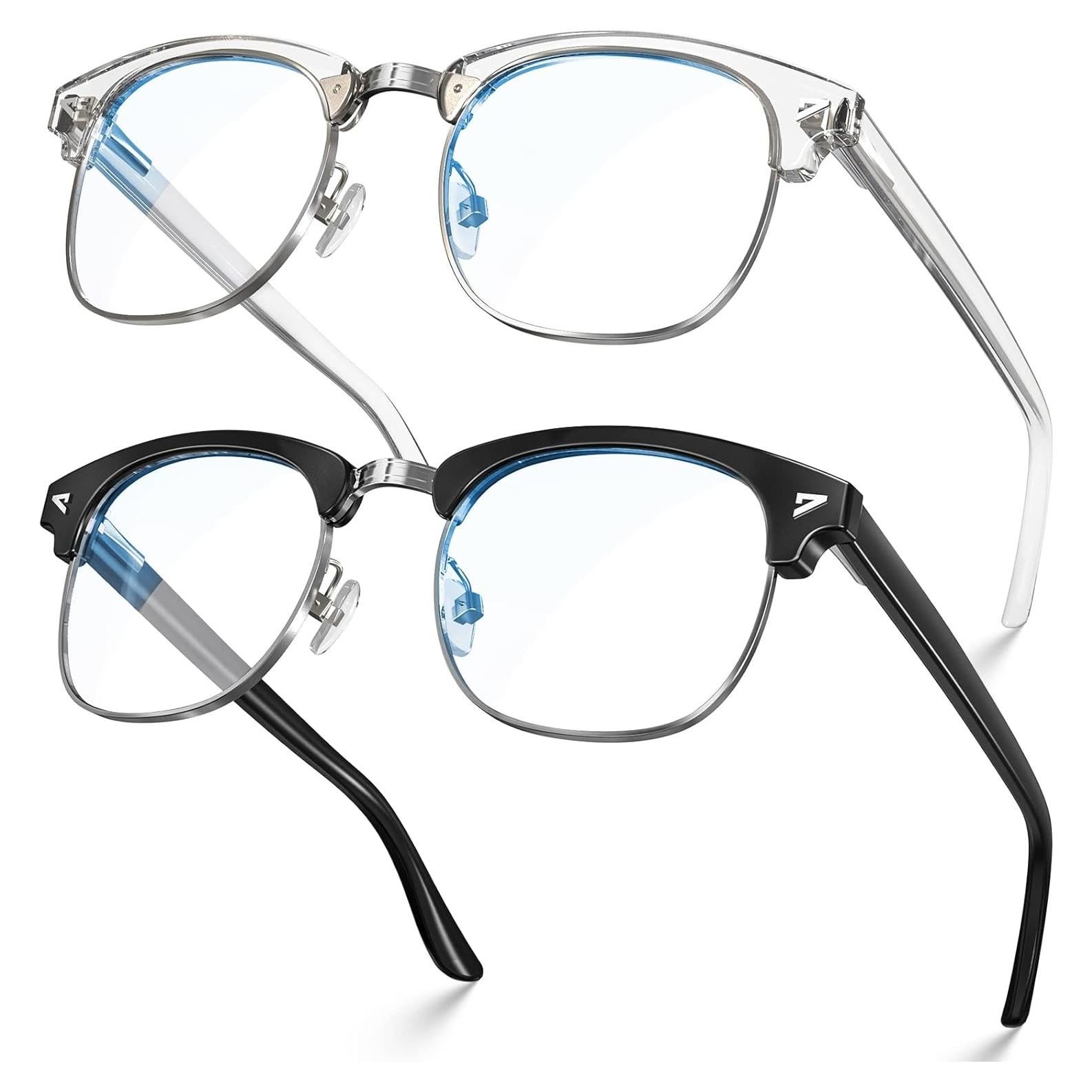 Gafas VISOONE bloqueo luz azul cuadradas anti-reflejo 2 pcs