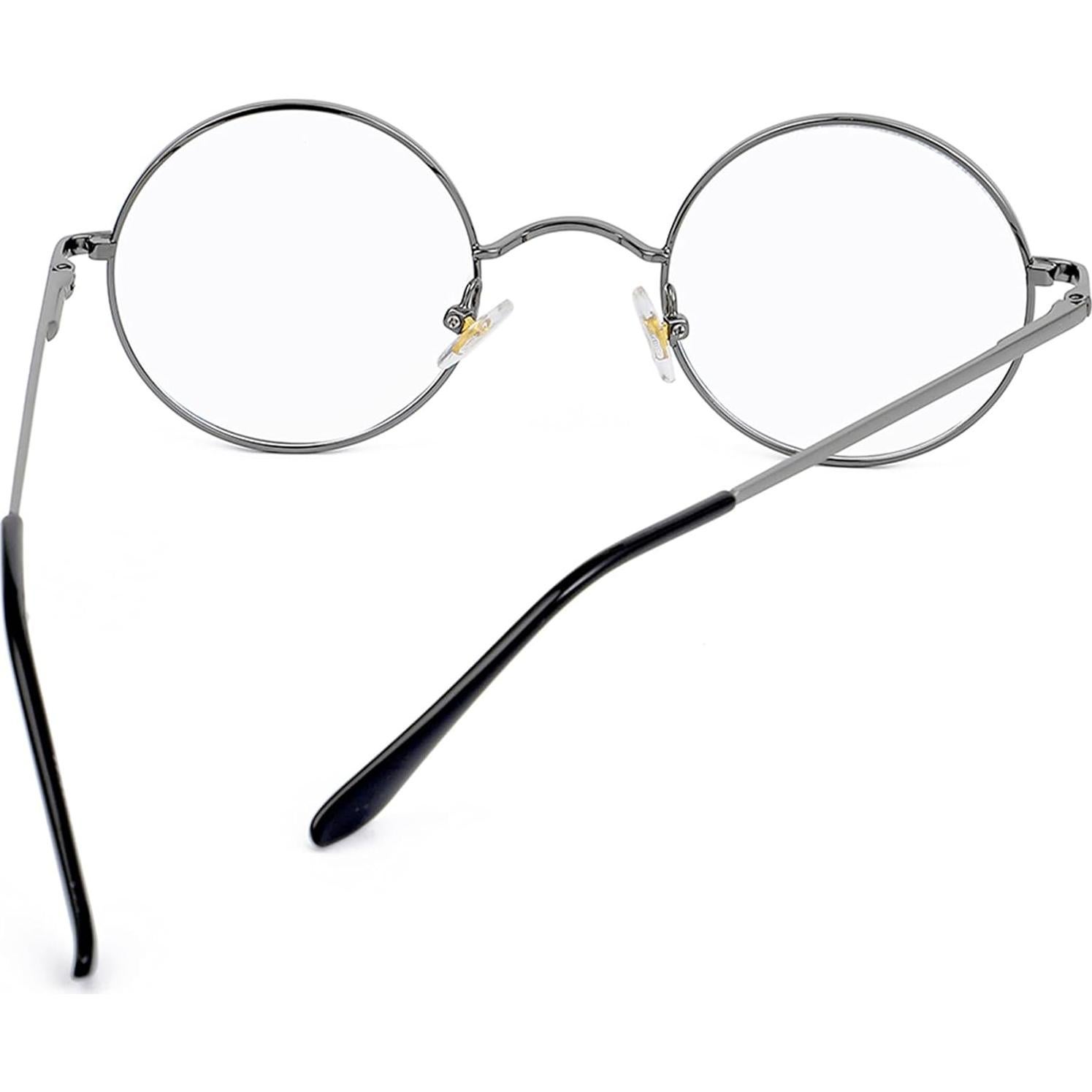 Gafas redondas ZIMUSUN con lentes claros UV400 unisex