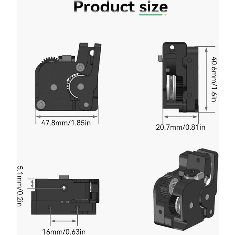 Kit de Extrusión Completo K1 Creatividad 1.75mm Sin Motor