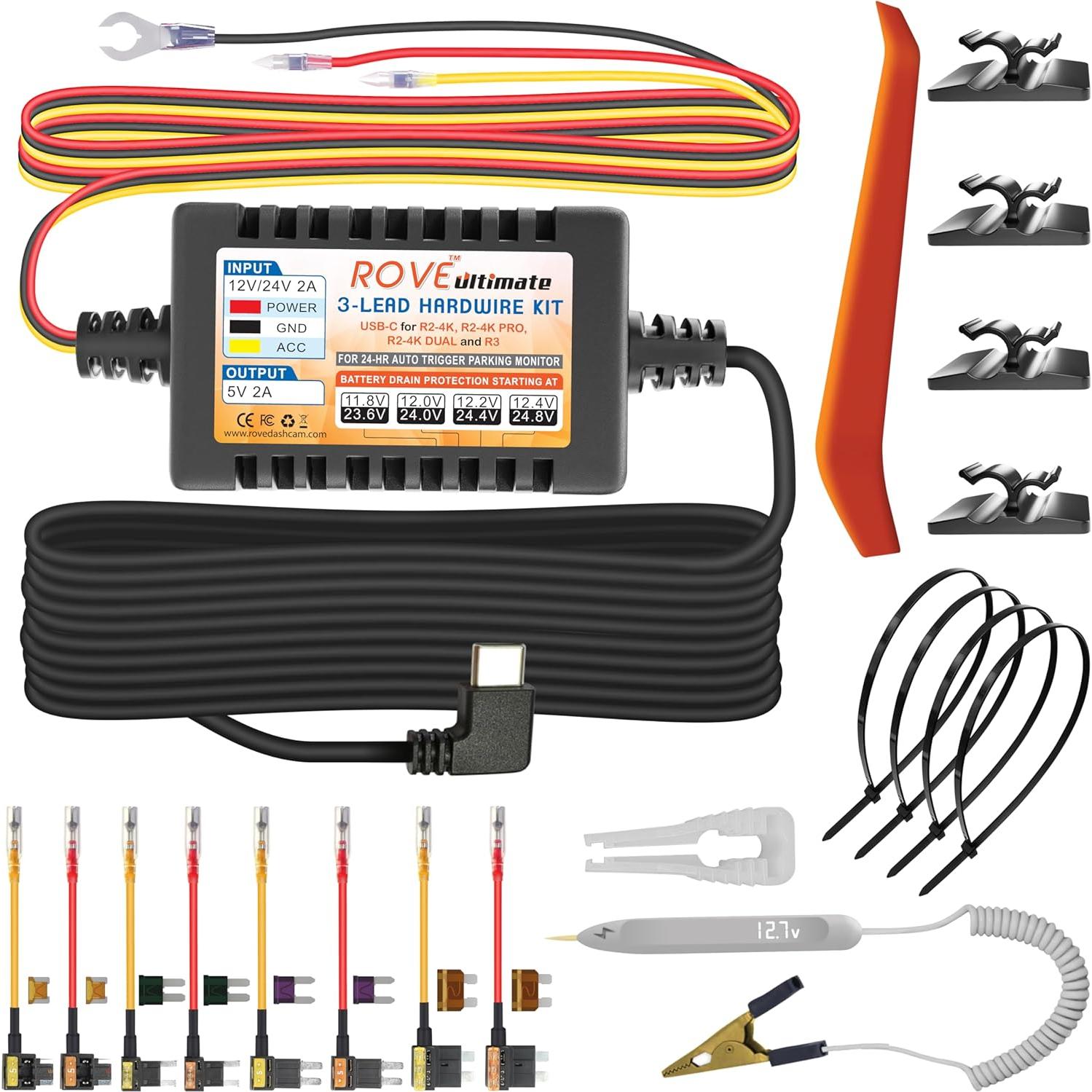 Kit de Cableado Duro ROVE USB-C para Cámaras R2-4K y R3