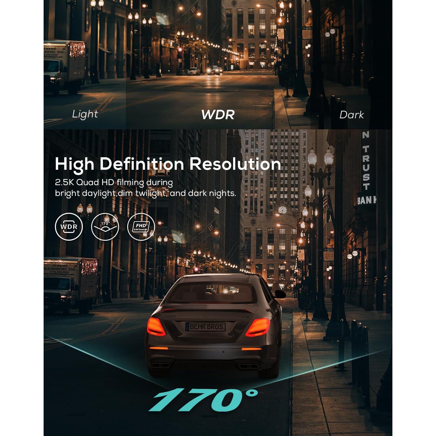 Cámara de Coche iZEEKER 2.5K QHD con Pantalla de 3"
