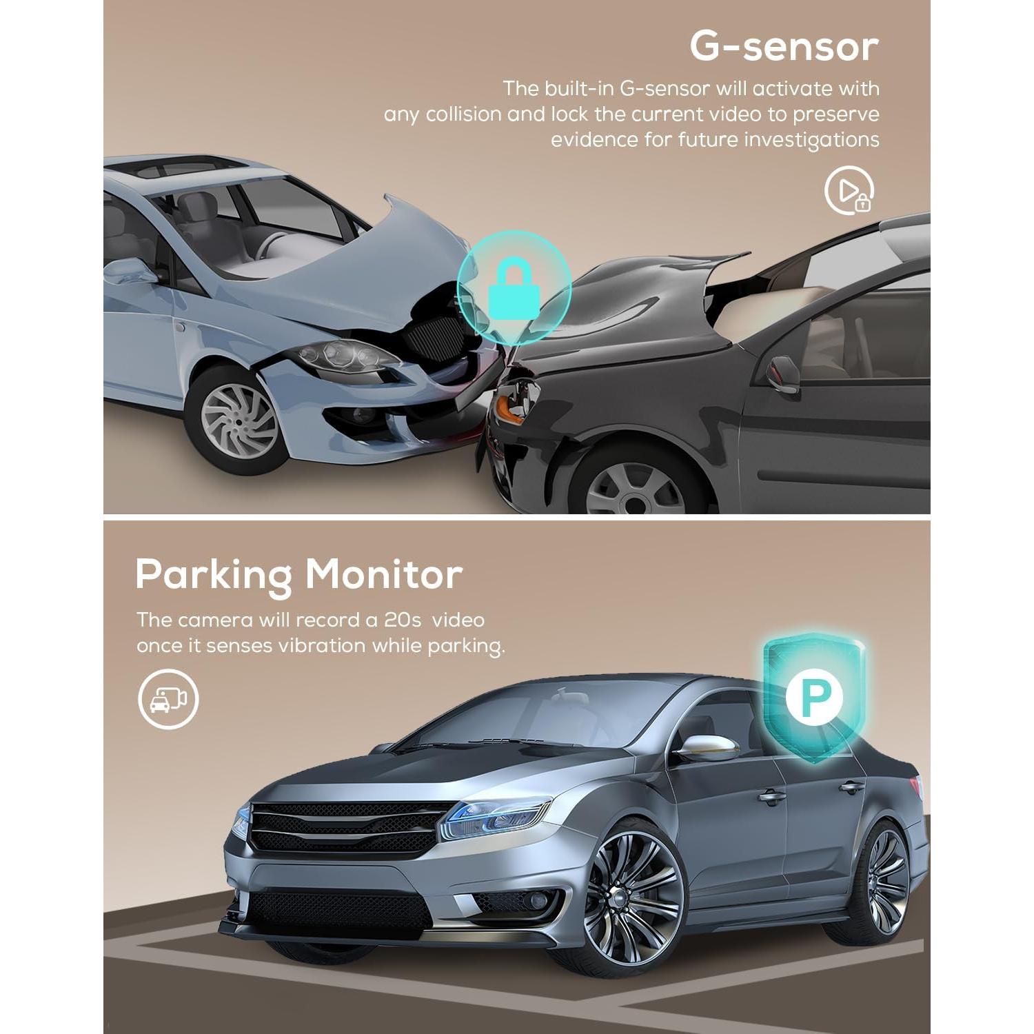 Cámara de Coche iZEEKER 2.5K QHD con Pantalla de 3"