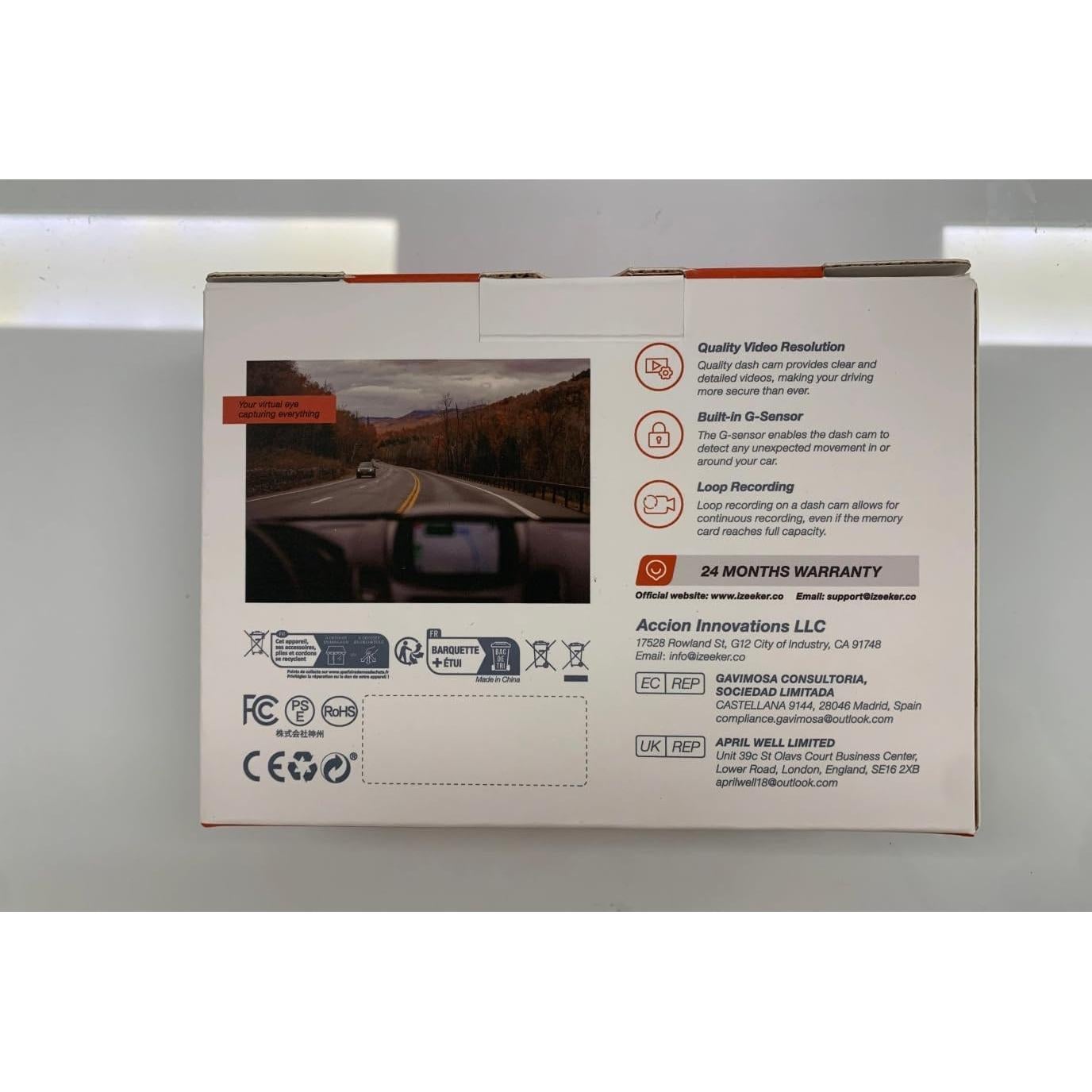 Cámara de Coche iZEEKER 2.5K QHD con Pantalla de 3"