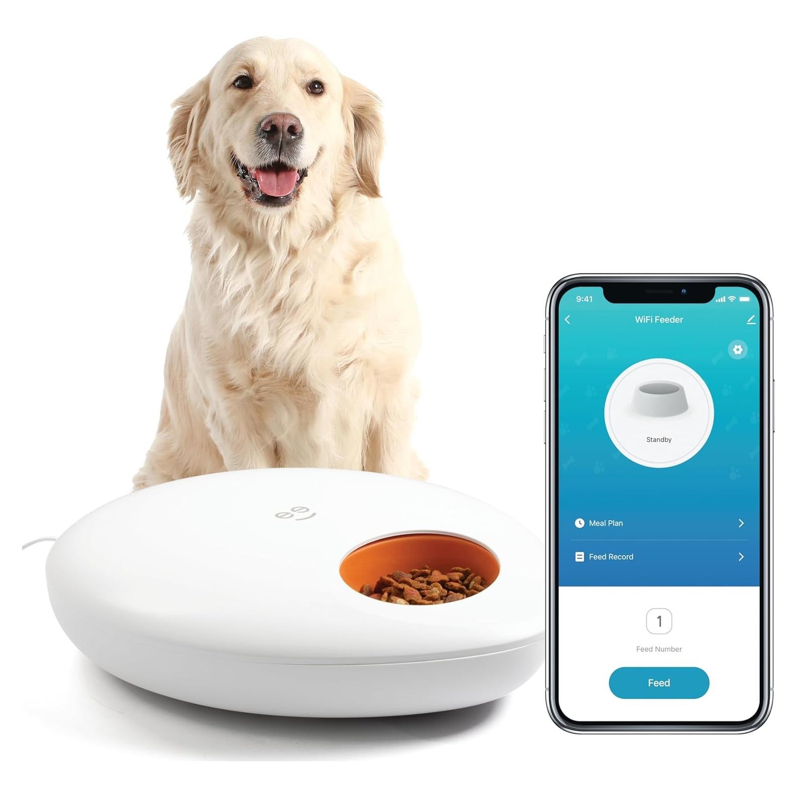 Geeni Alimentador Inteligente para Mascotas 2,68 kg Control App