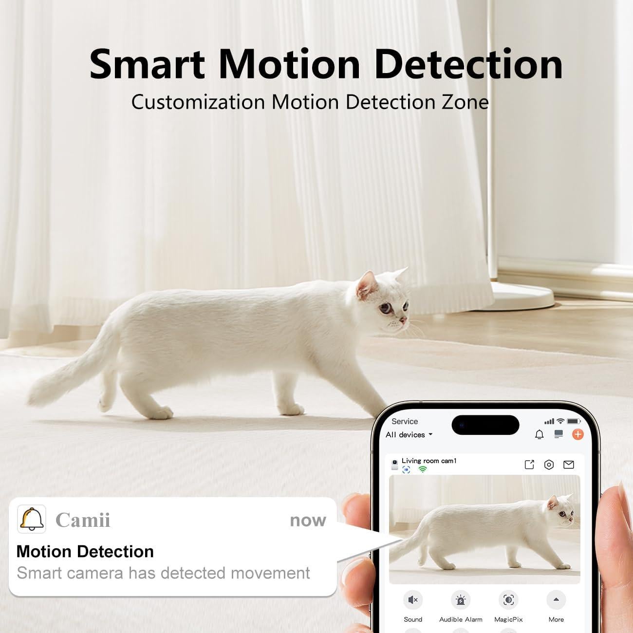 Cámaras de Seguridad Interior Camii 2K HD Paquete de 2