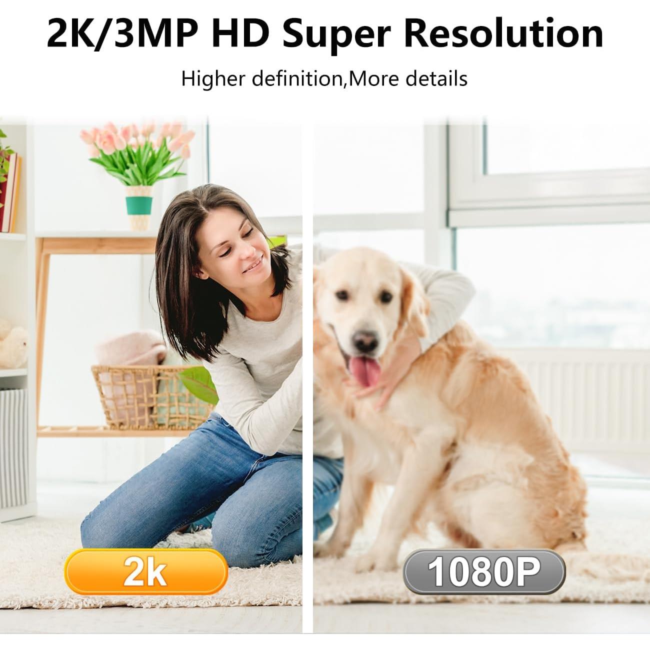 Cámaras de Seguridad Interior Camii 2K HD Paquete de 2