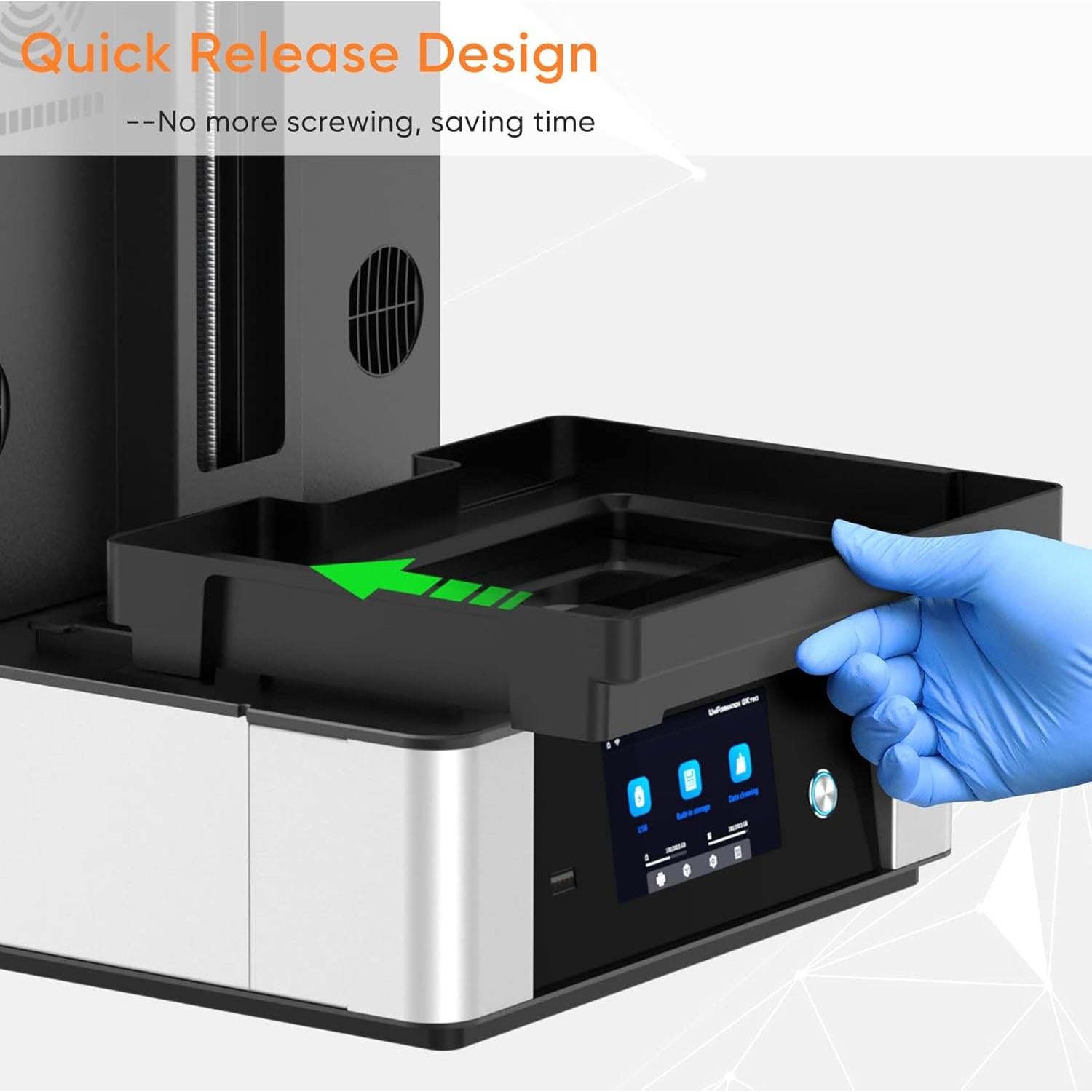 Cuba de Resina 10.3" Uniformation para Impresora GKtwo