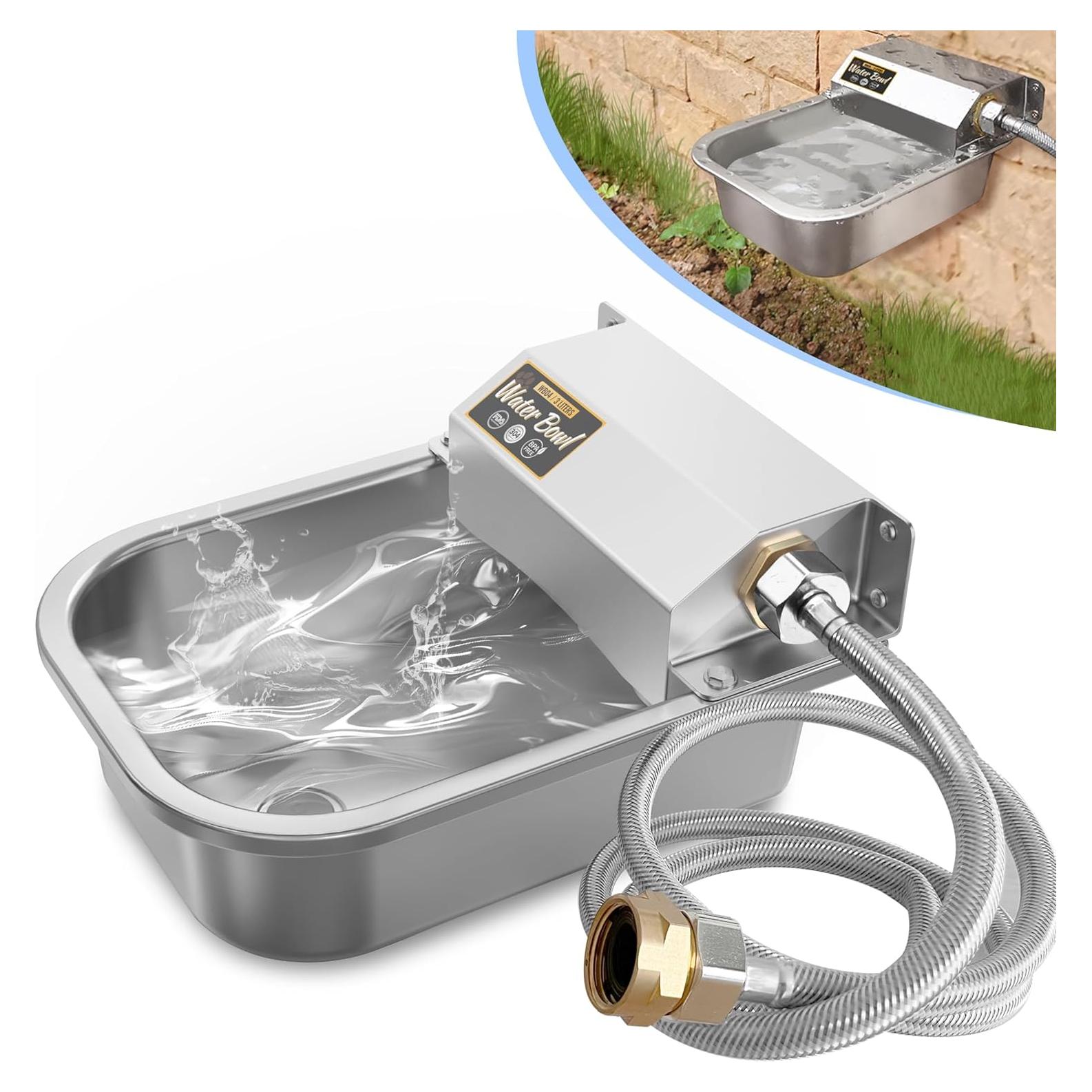 Dispensador Automático de Agua para Perros PETSOLON 3L Acero Inoxidable