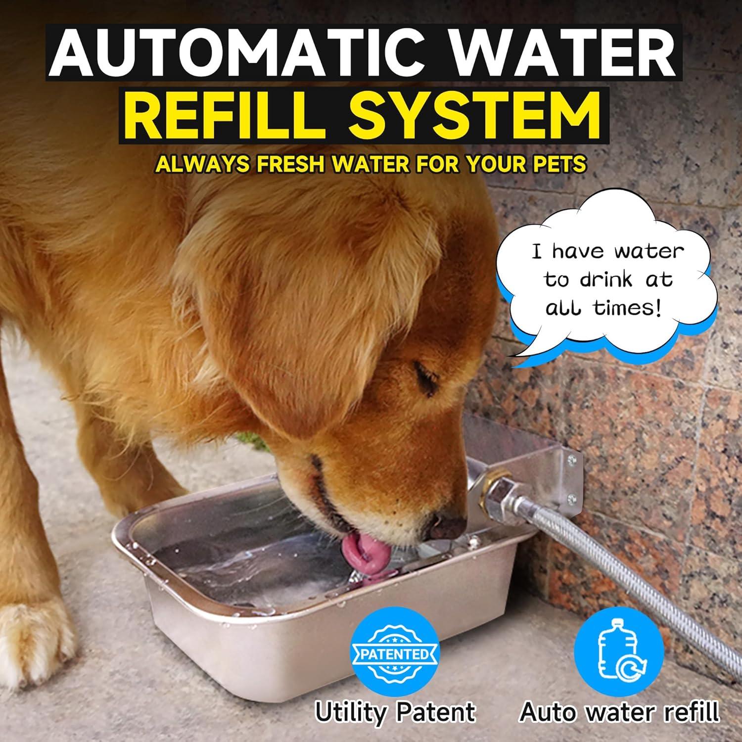 Dispensador Automático de Agua para Perros PETSOLON 3L Acero Inoxidable