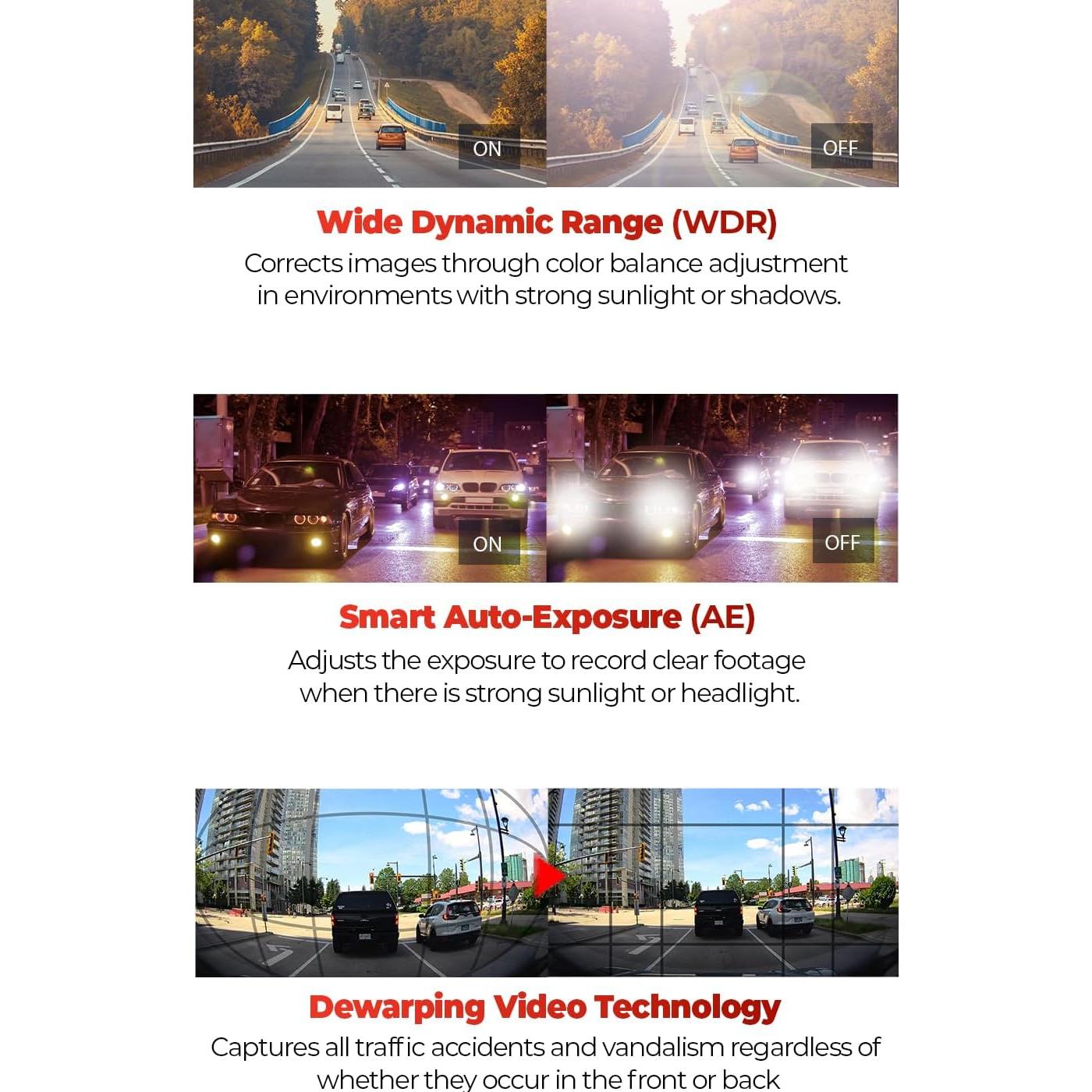 Cámara Dash THINKWARE ARC 1440P Doble, Wi-Fi, GPS, 32GB