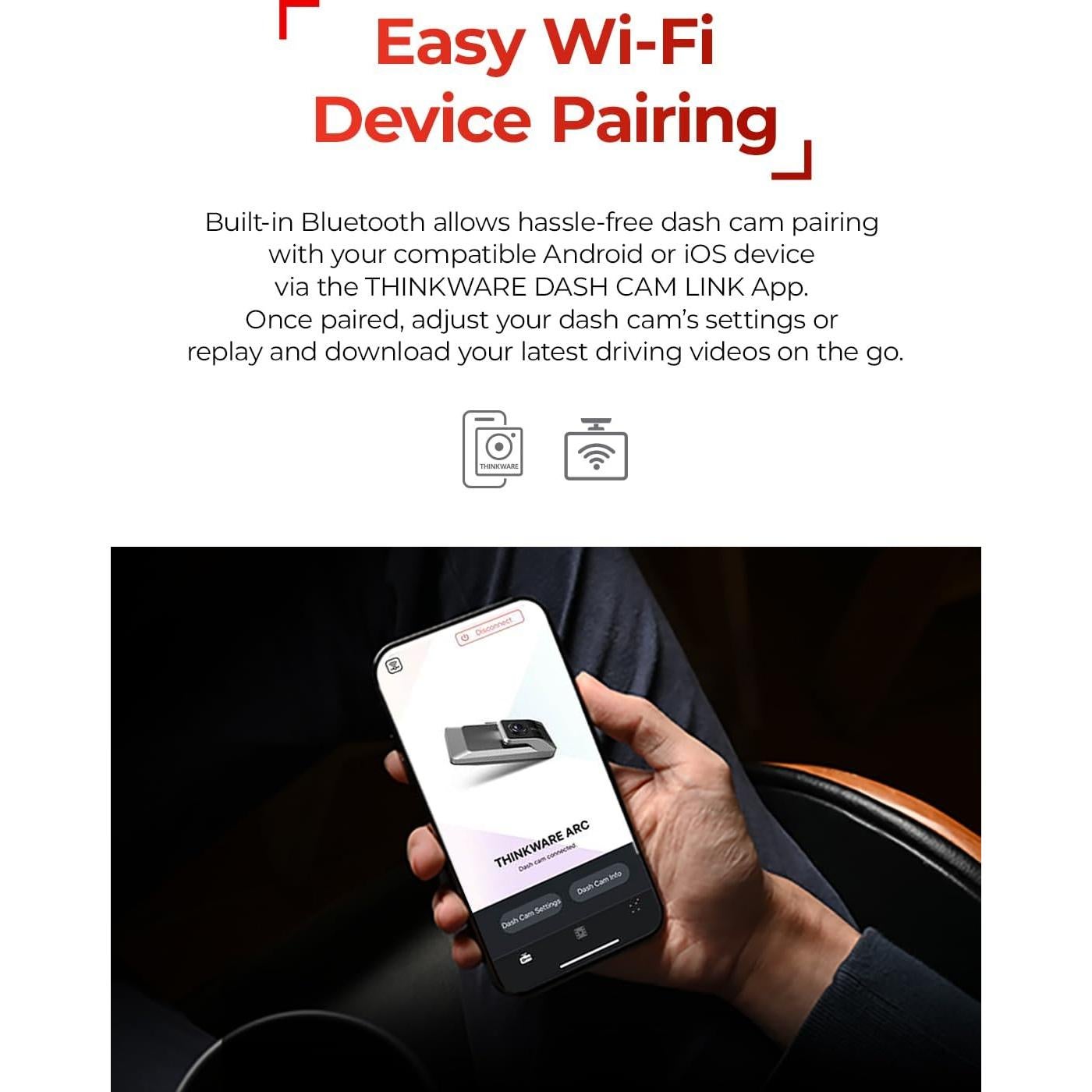 Cámara Dash THINKWARE ARC 1440P Doble, Wi-Fi, GPS, 32GB