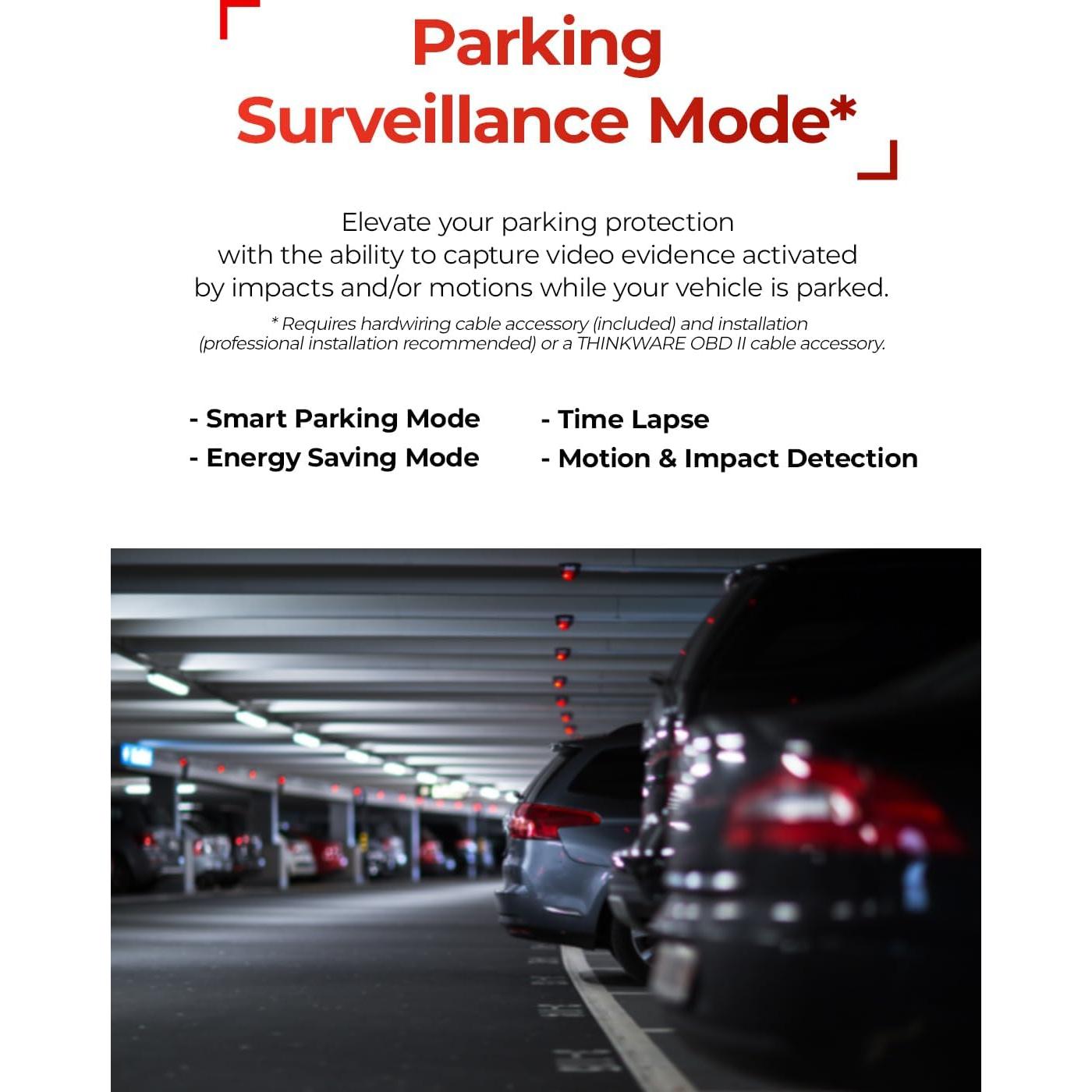 Cámara Dash THINKWARE ARC 1440P Doble, Wi-Fi, GPS, 32GB