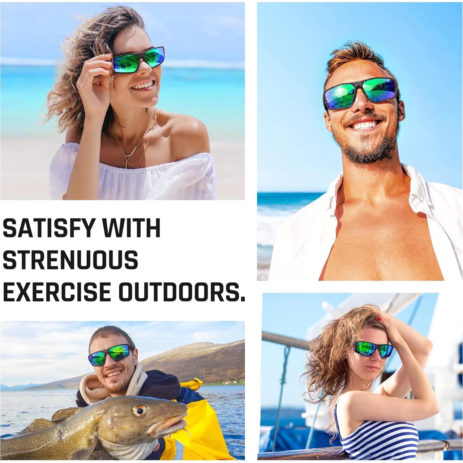 Gafas de sol polarizadas TOREGE para deportes al aire libre