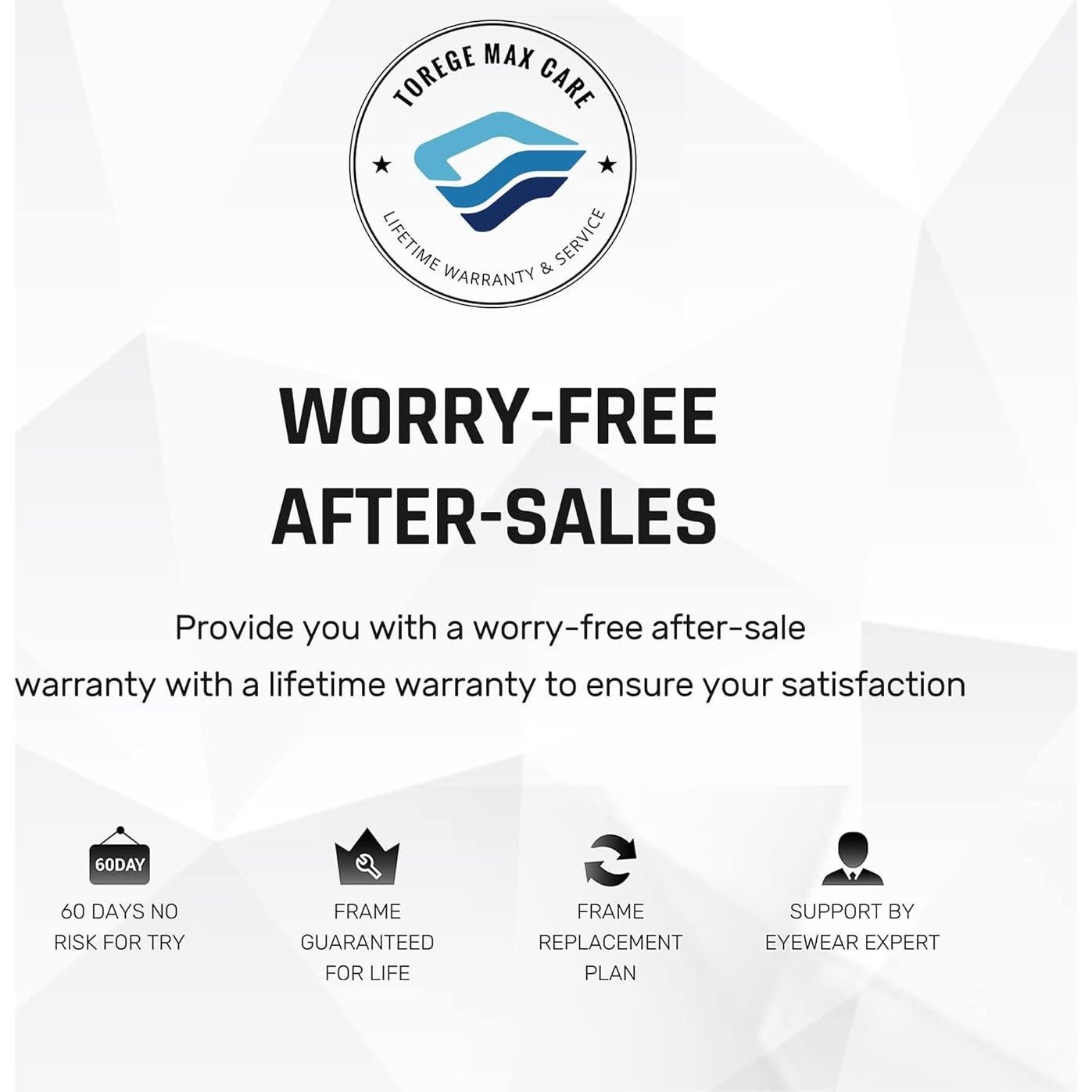 Gafas de sol polarizadas TOREGE para deportes al aire libre