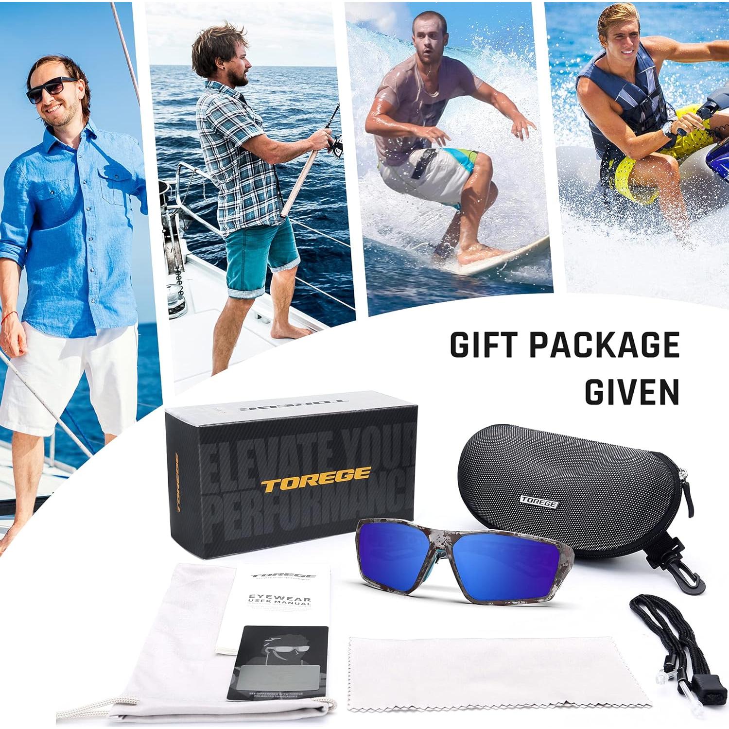 Gafas de sol deportivas TOREGE polarizadas para deportes