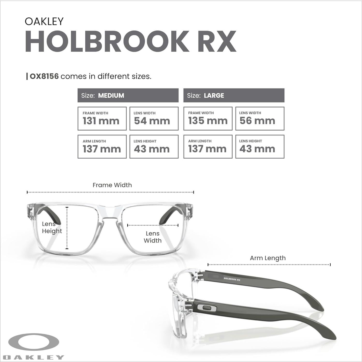Gafas de sol Oakley Holbrook OX8156 para hombres + Kit de cuidado