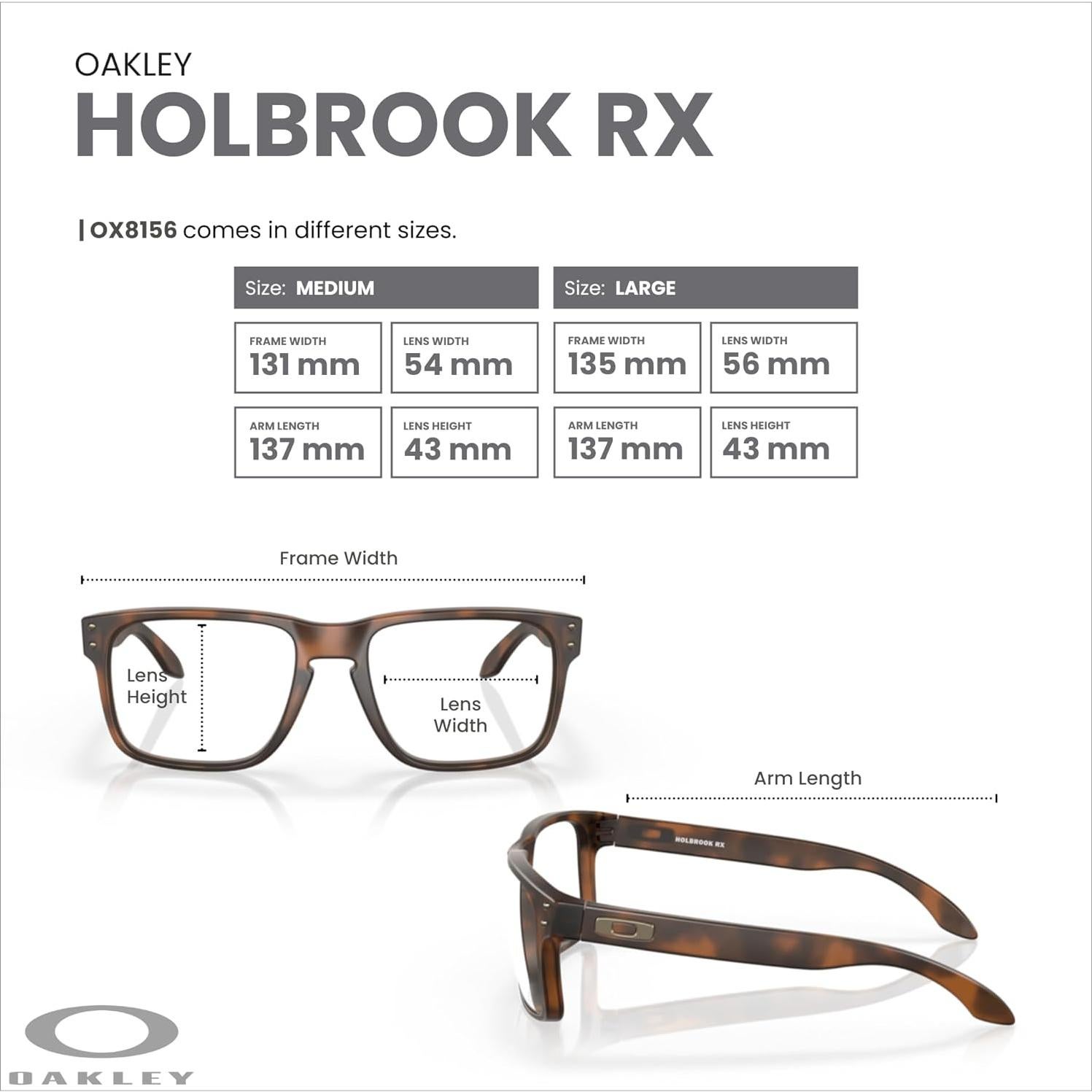 Gafas de sol Oakley Holbrook OX8156 para hombres + Kit de cuidado