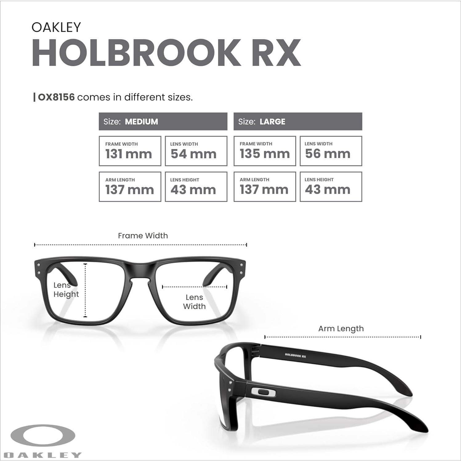 Gafas de sol Oakley Holbrook OX8156 para hombres + Kit de cuidado