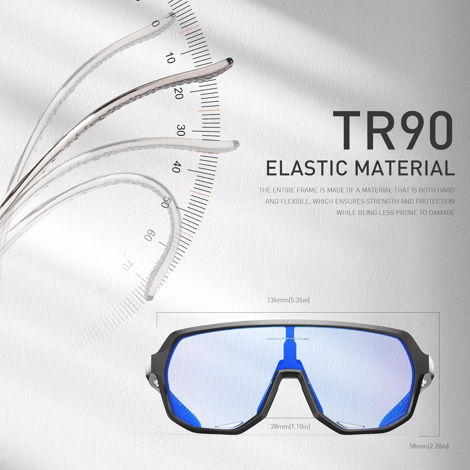 Gafas de Ciclismo KAPVOE Fotoquímicas UV400 para Adultos