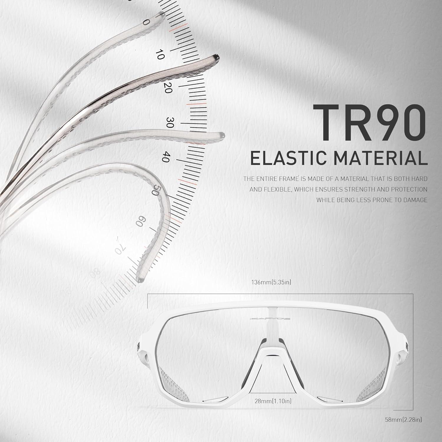 Gafas de Ciclismo KAPVOE Fotoquímicas UV400 para Adultos