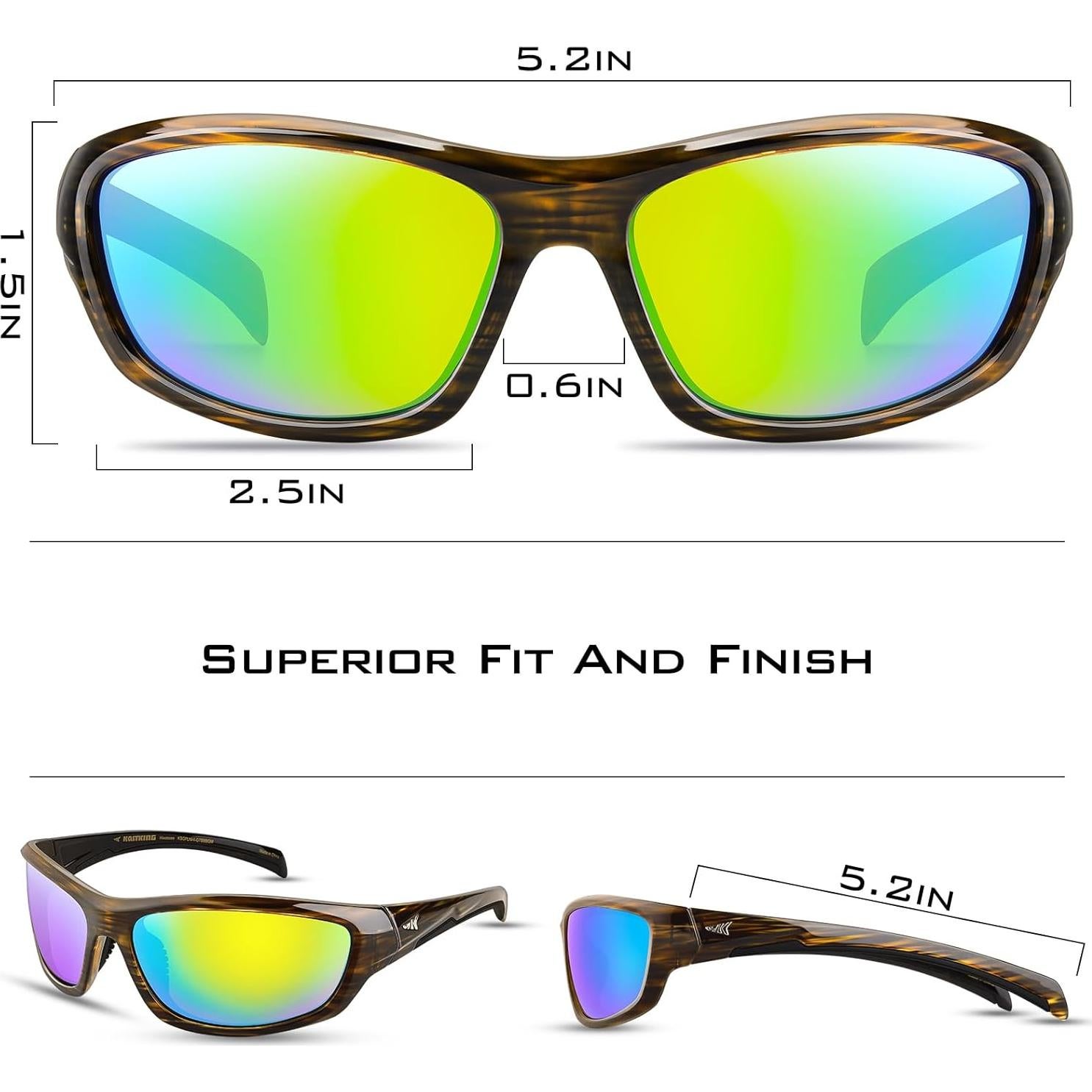 Gafas de sol deportivas KastKing Hiwassee polarizadas UV