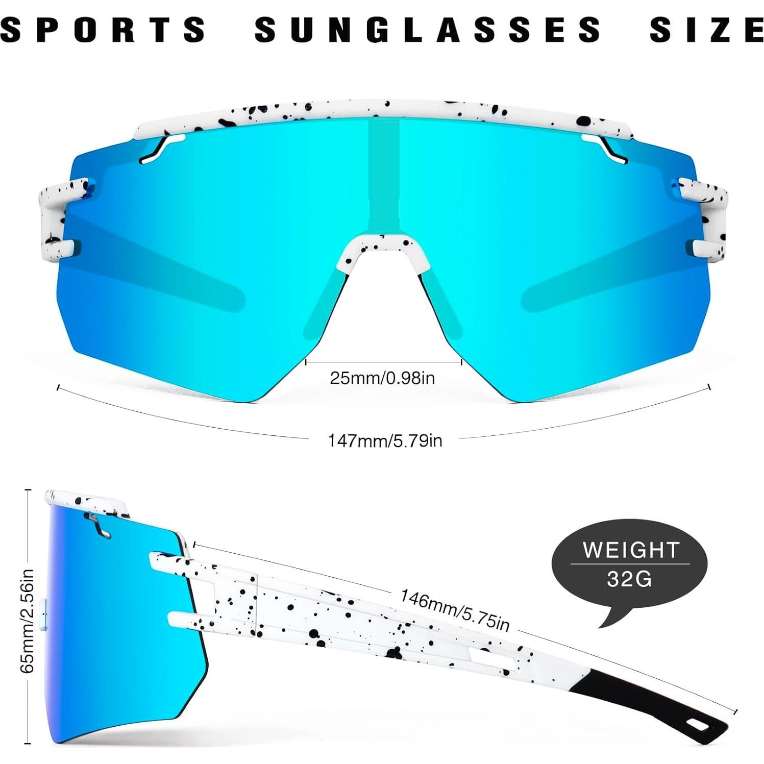 Gafas de Ciclismo Polarizadas VEWOE UV400 Unisex Adulto