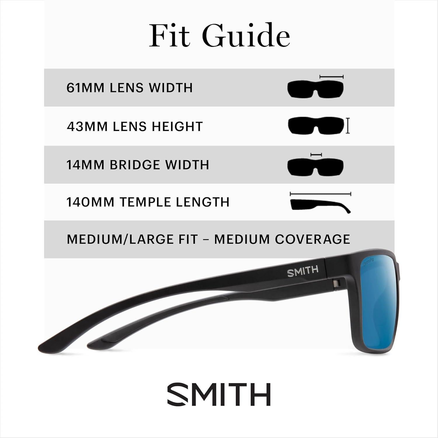 Gafas de sol Smith Riptide Polarizadas - Negro Mate