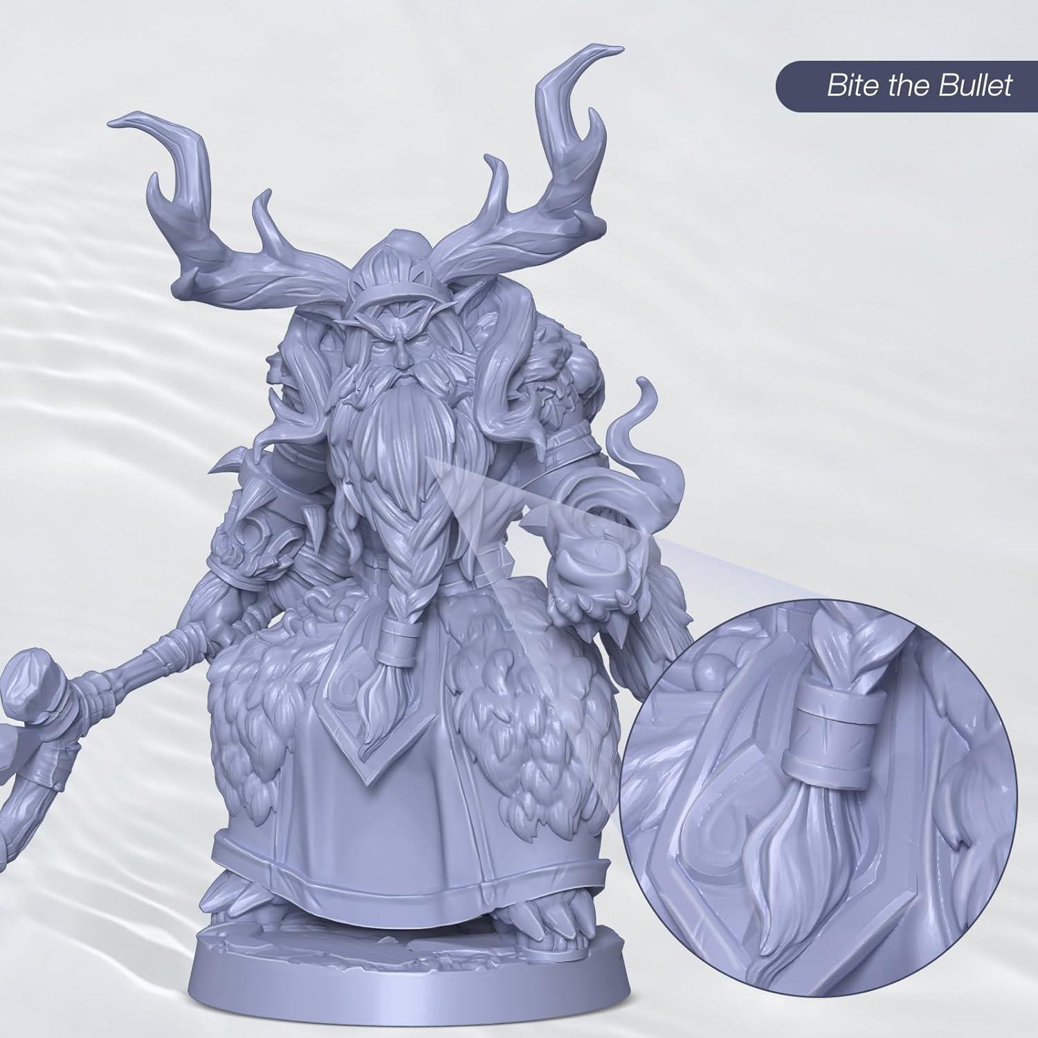 Resina Lavable con Agua ELEGOO 2000g UV 405nm Gris