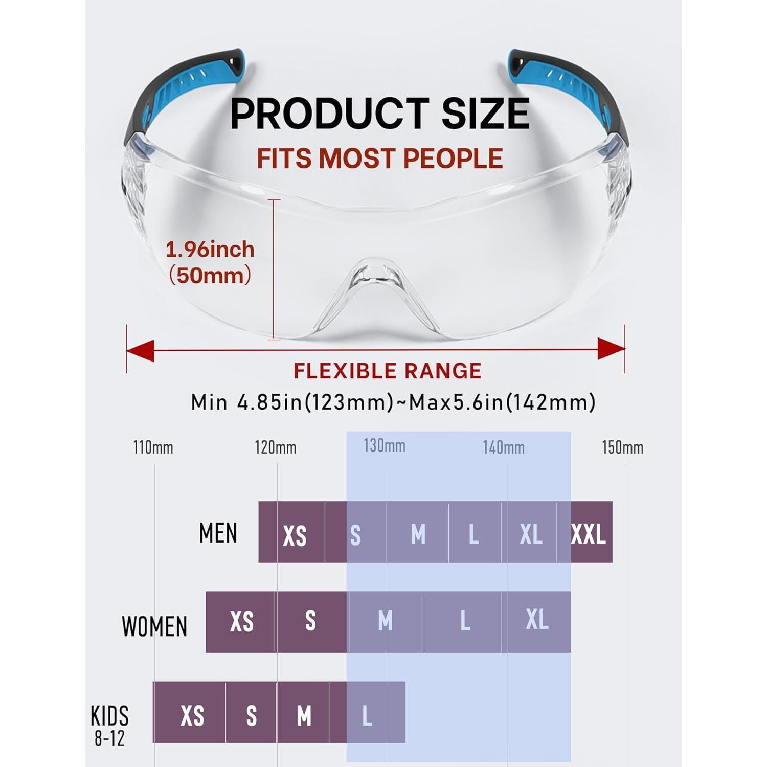 Gafas de Seguridad MORK&SUKY Anti-Niebla UV400 Resistentes