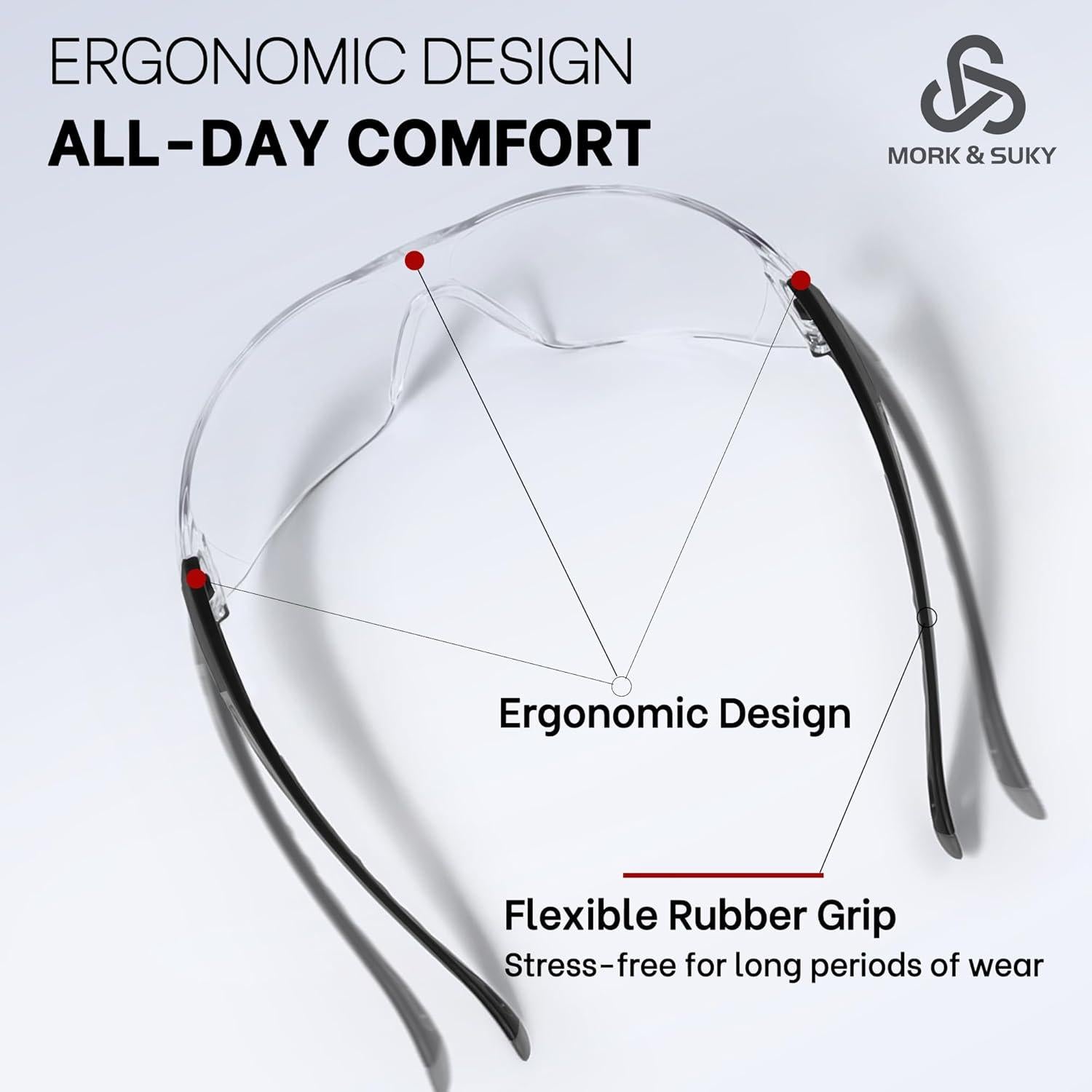 Gafas de Seguridad MORK&SUKY MK-SG03 UV400 Anti-Niebla