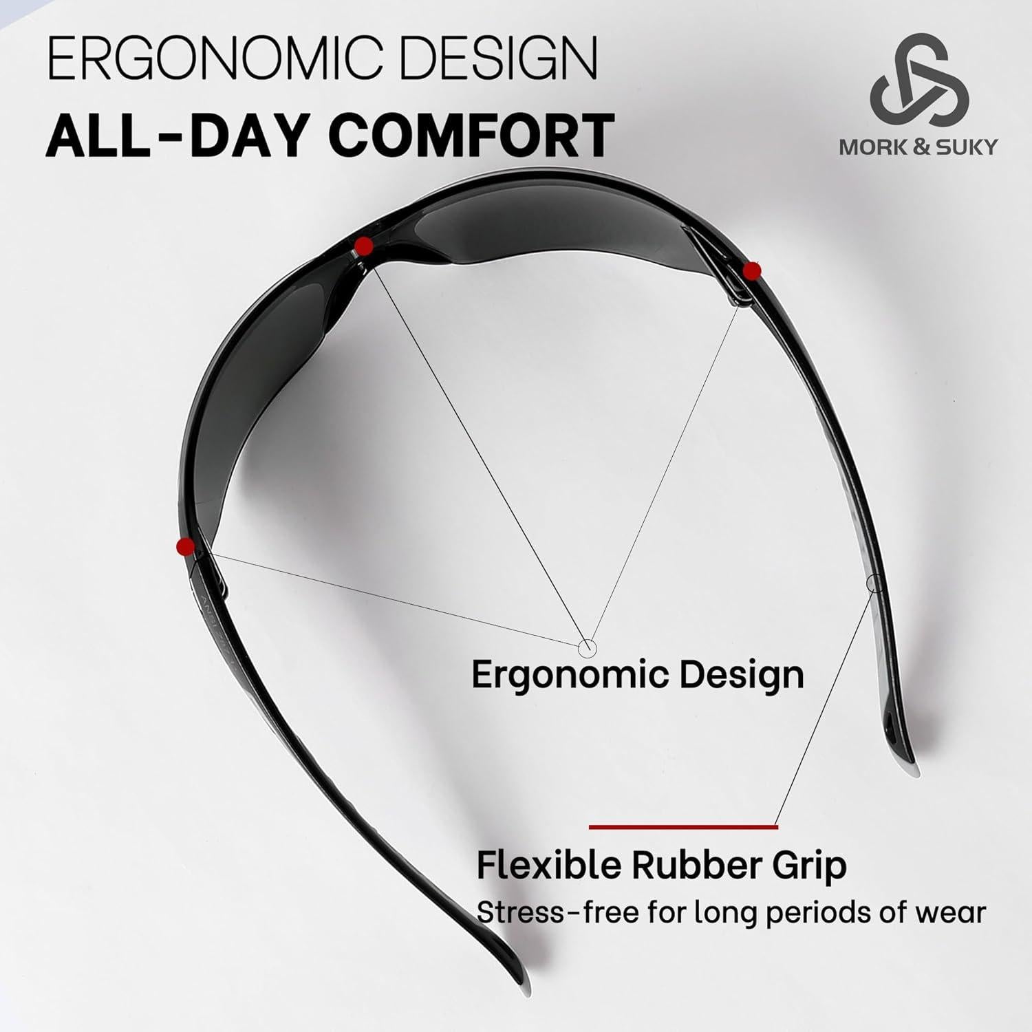 Gafas de Seguridad MORK&SUKY MK-SG03 UV400 Anti-Niebla