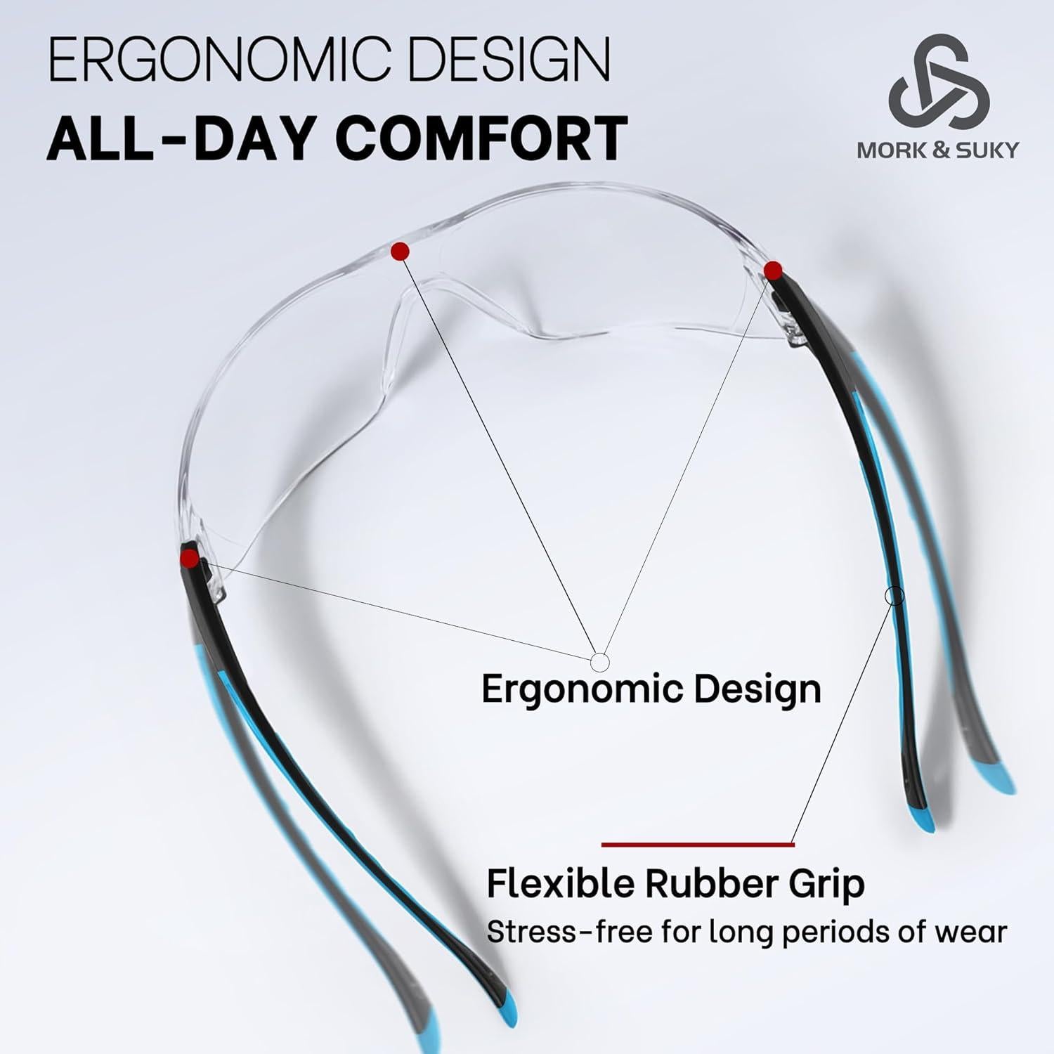 Gafas de Seguridad MORK&SUKY MK-SG03 UV400 Anti-Niebla