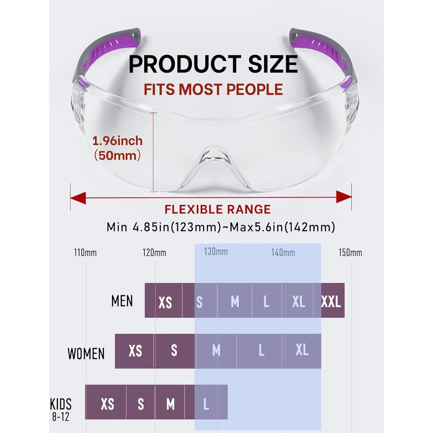 Gafas de Seguridad MORK&SUKY Antivaho UV400 Ligeras