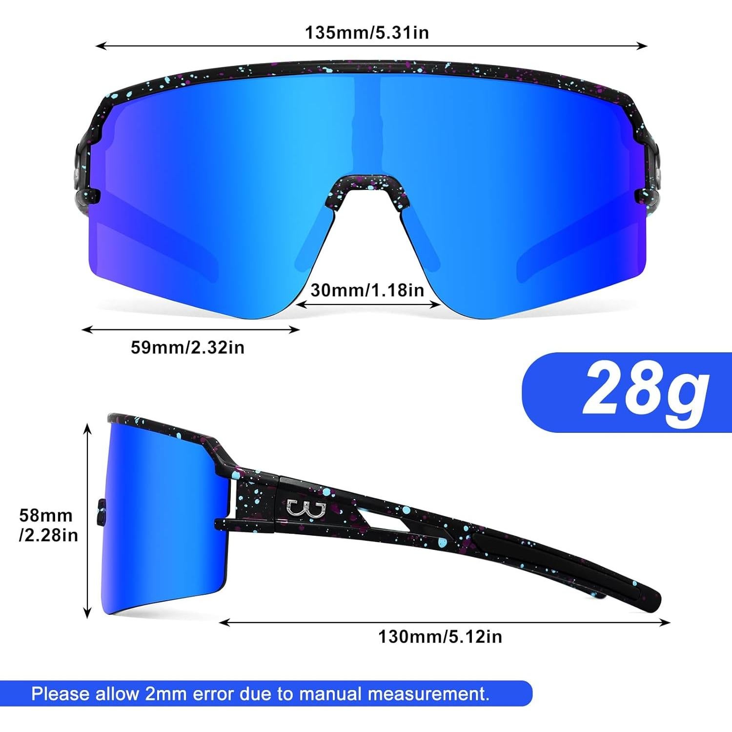 Gafas de Ciclismo SPOSUNE Polarizadas UV400 para Deportes