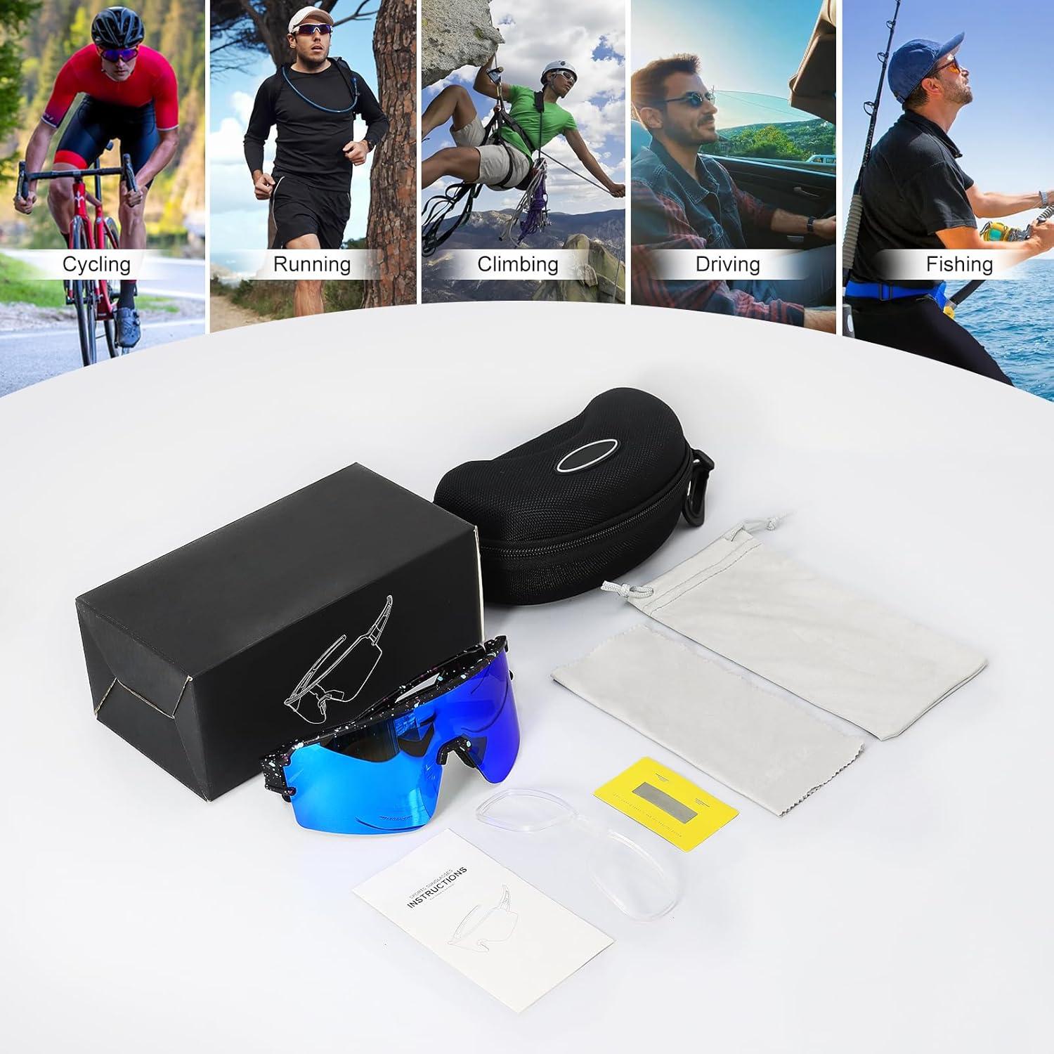 Gafas de Ciclismo SPOSUNE Polarizadas UV400 para Deportes