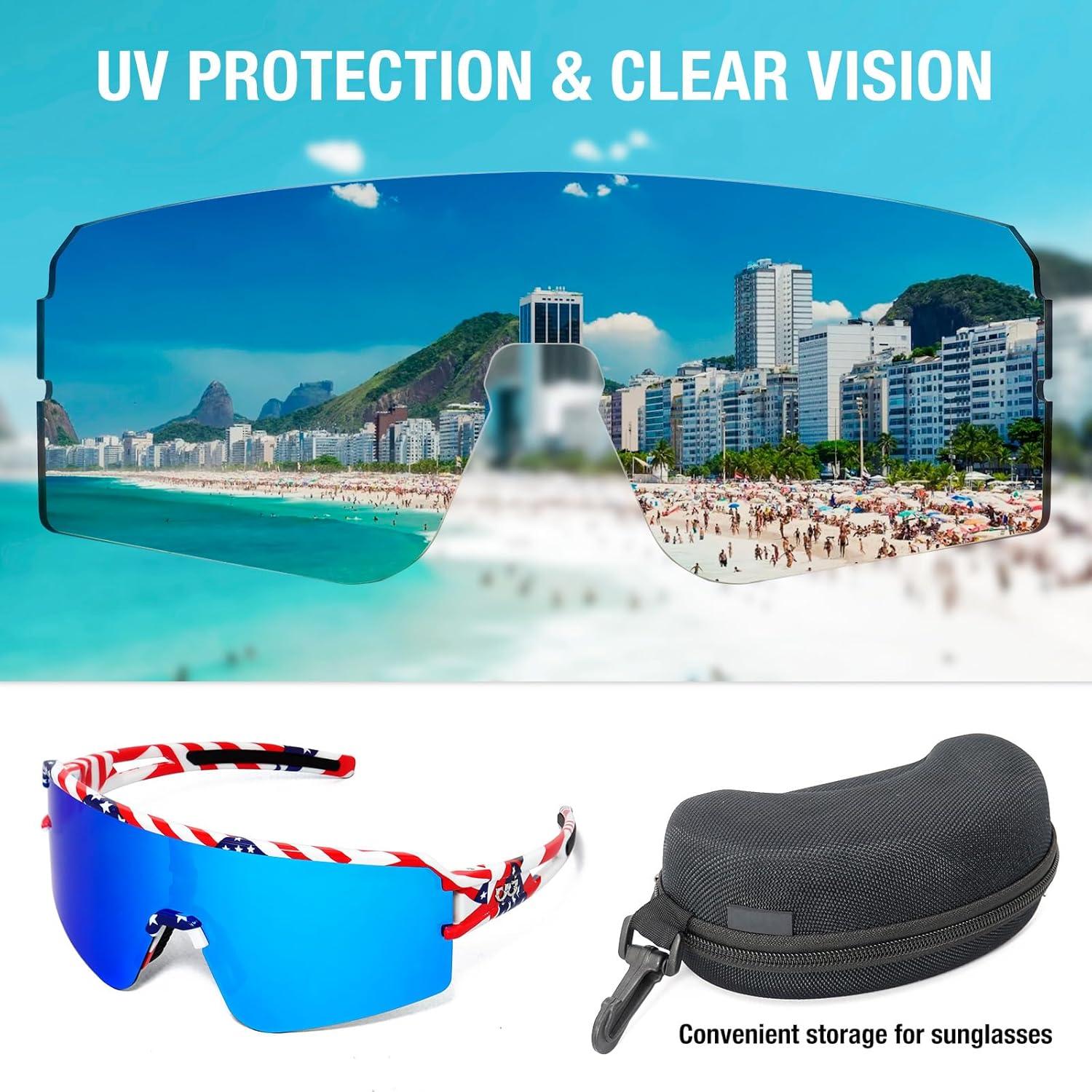 Gafas de Ciclismo SPOSUNE Polarizadas UV400 para Deportes