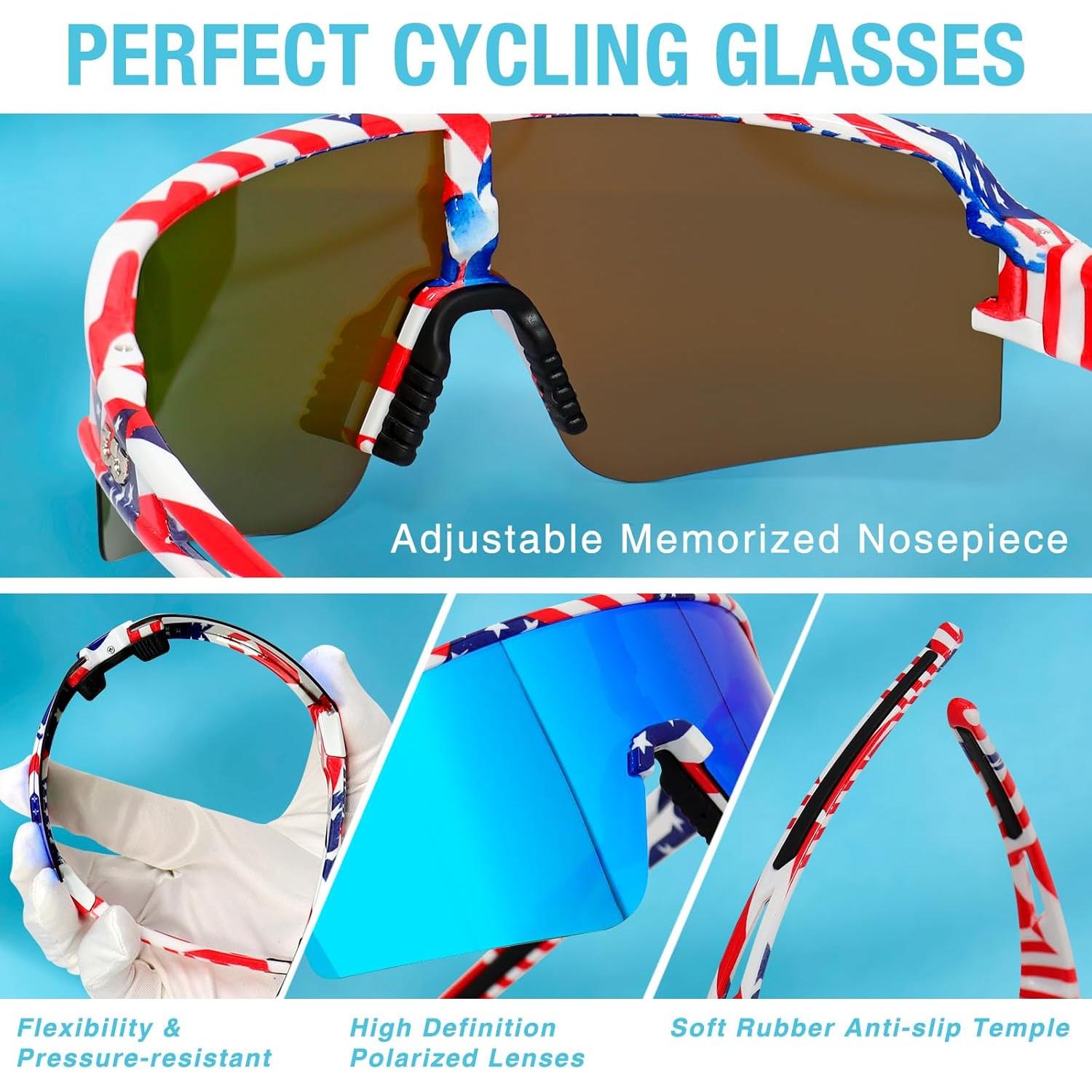 Gafas de Ciclismo SPOSUNE Polarizadas UV400 para Deportes