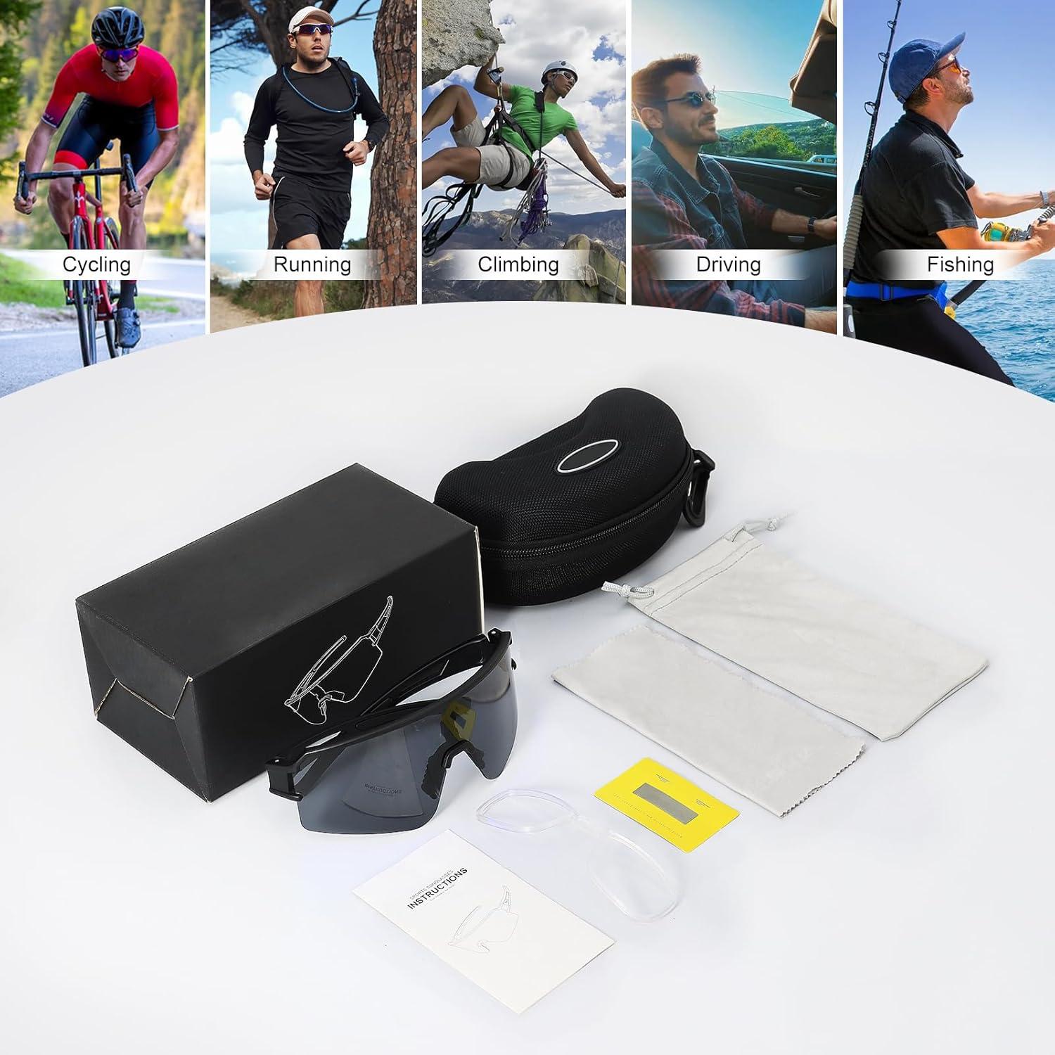 Gafas de Ciclismo SPOSUNE Polarizadas UV400 para Deportes